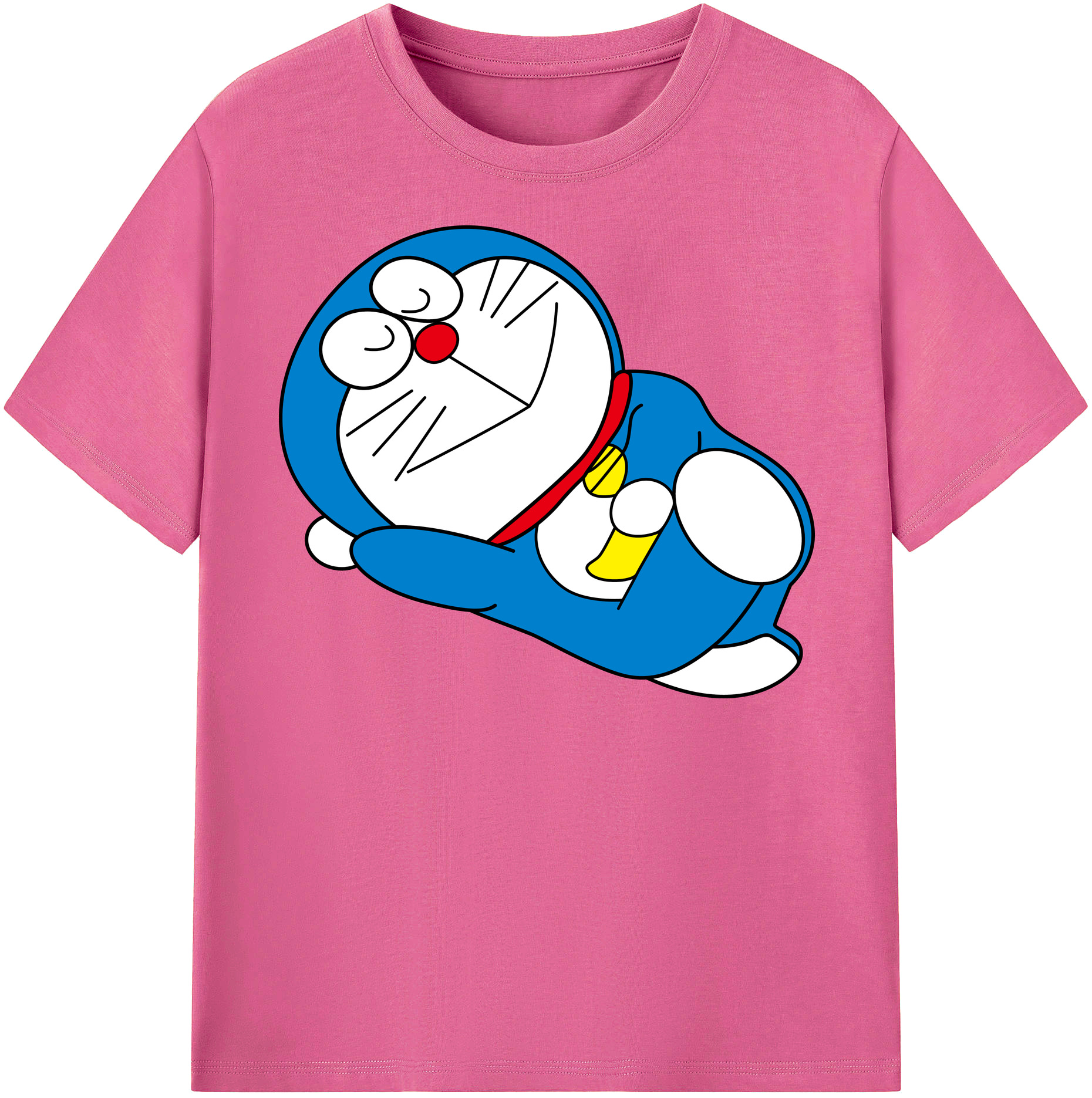 （画像用） ドラえもん Doraemon レディースカジュアルプリントTシャツ（綿100％）