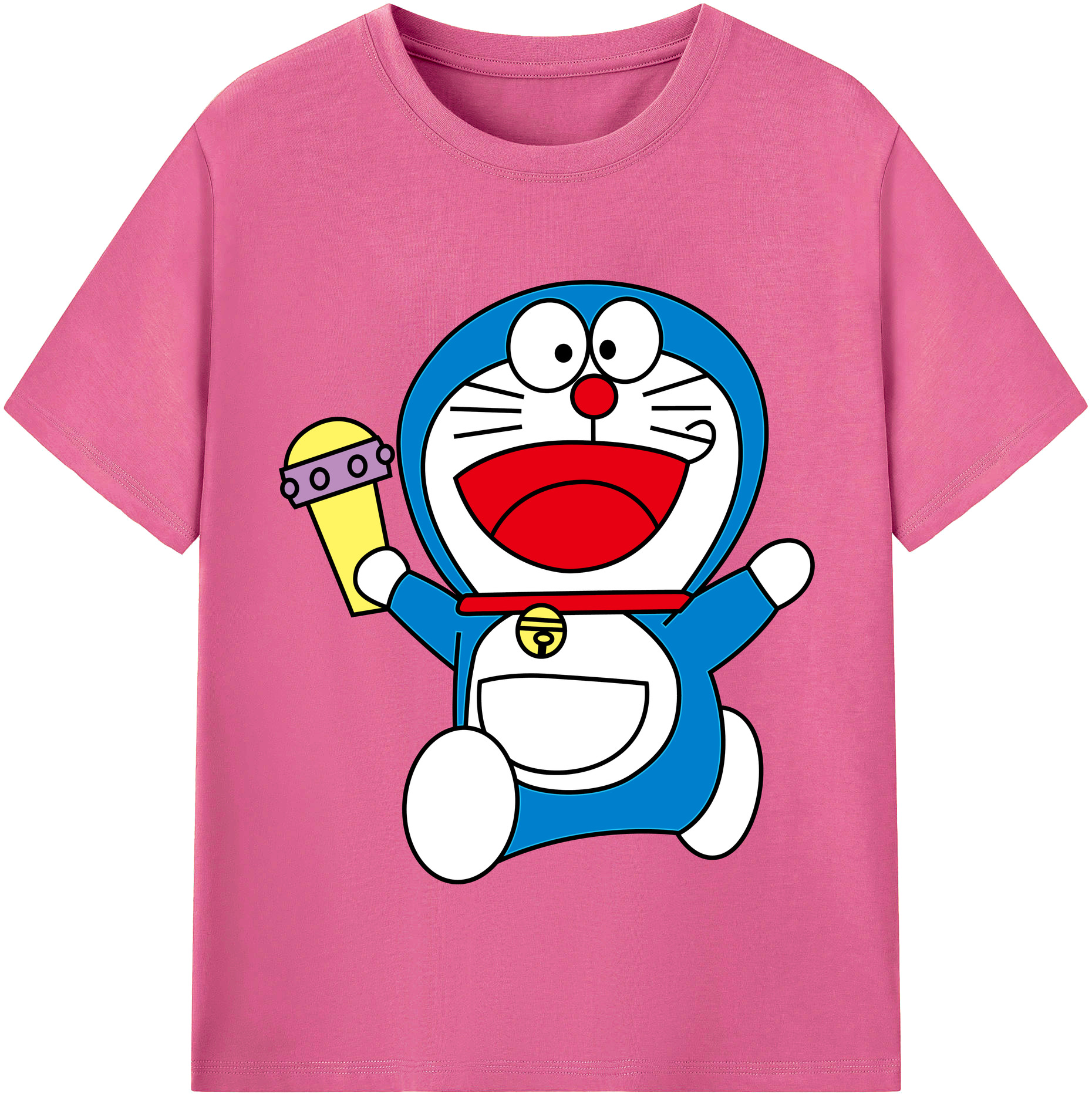 （画像用） ドラえもん Doraemon レディースカジュアルプリントTシャツ（綿100％）