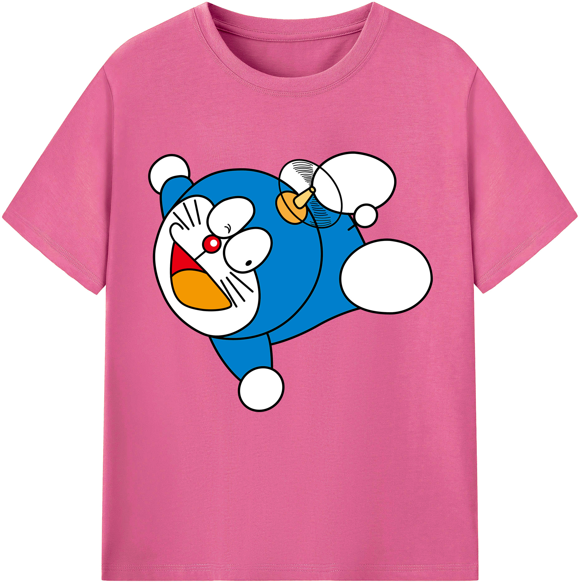 （画像用） ドラえもん Doraemon レディースカジュアルプリントTシャツ（綿100％）