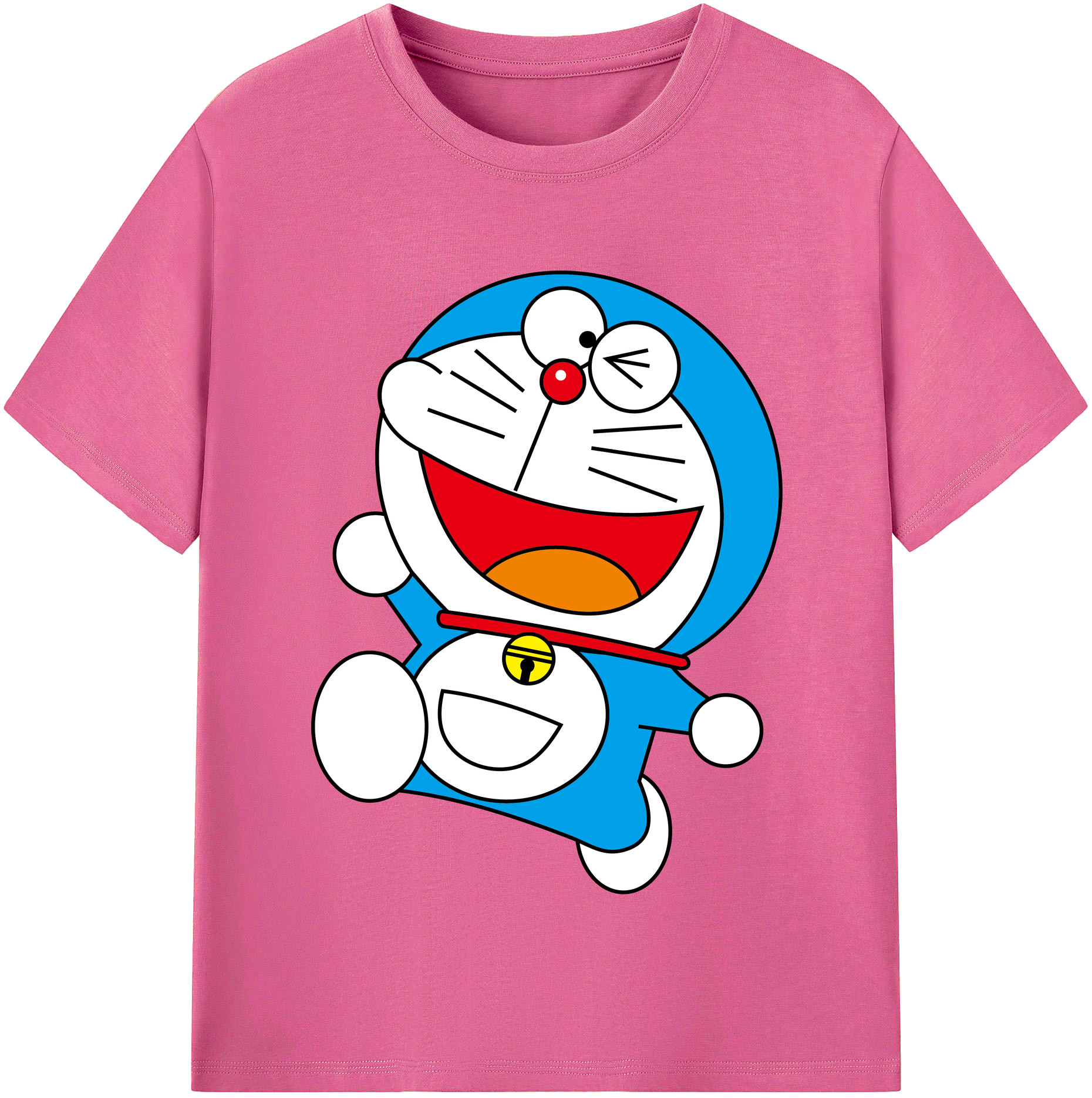 （画像用） ドラえもん Doraemon レディースカジュアルプリントTシャツ（綿100％）