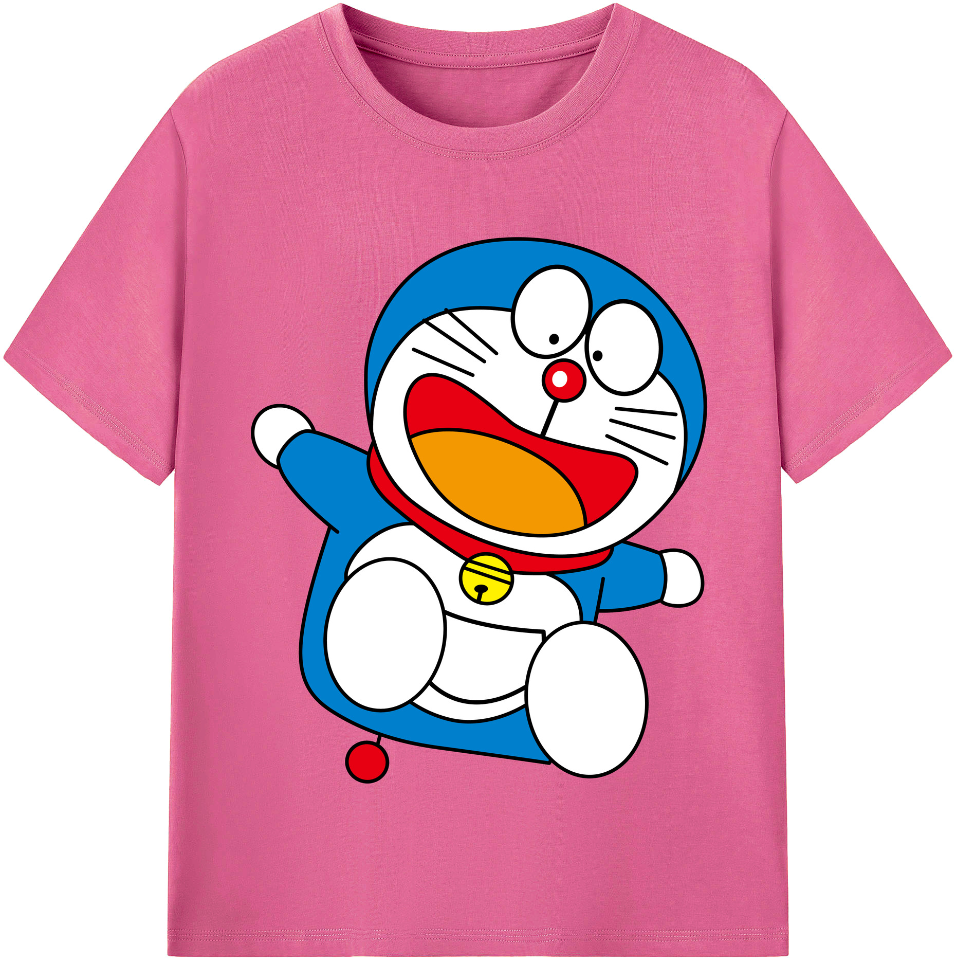 （画像用） ドラえもん Doraemon レディースカジュアルプリントTシャツ（綿100％）