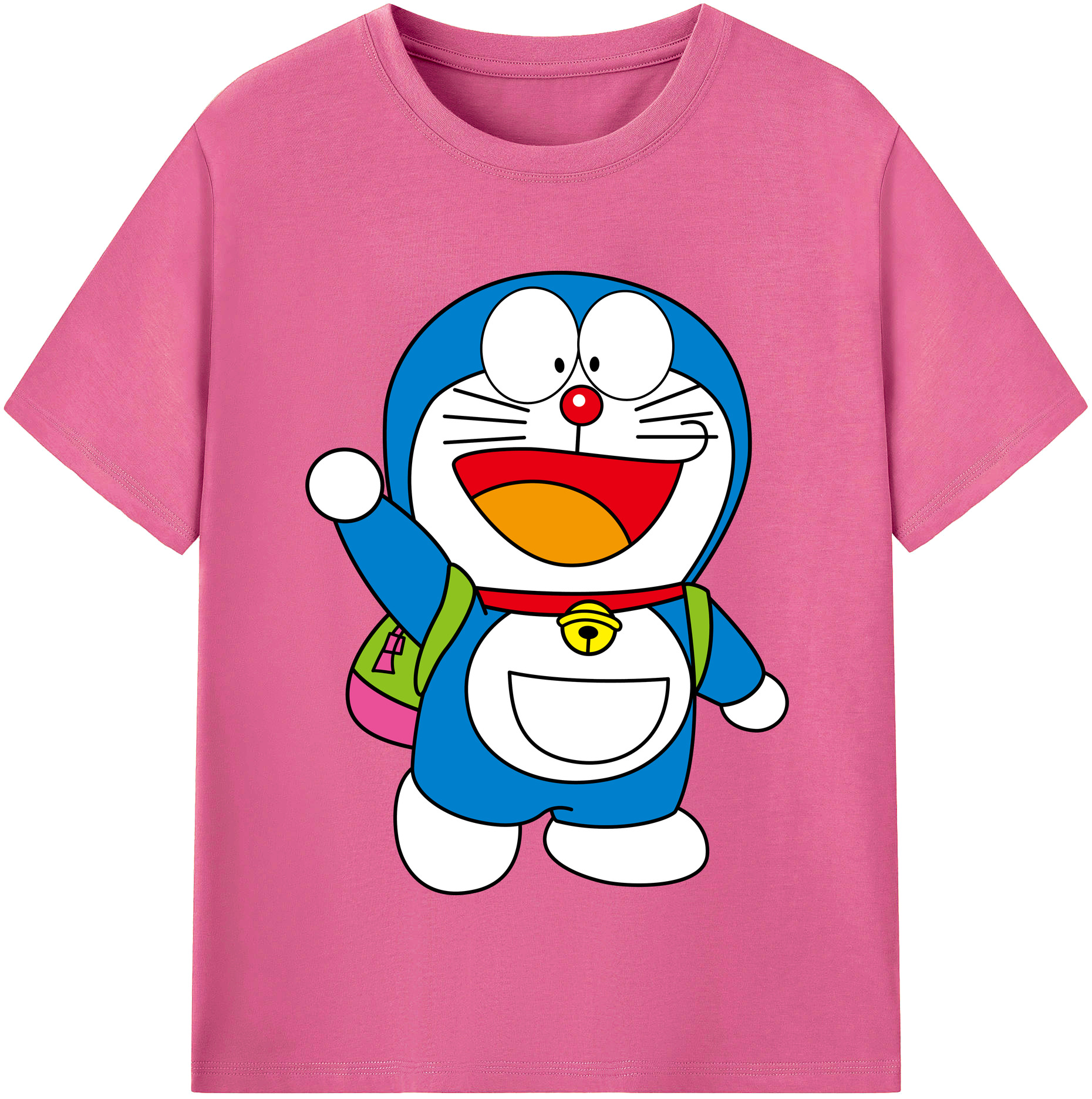 （画像用） ドラえもん Doraemon レディースカジュアルプリントTシャツ（綿100％）