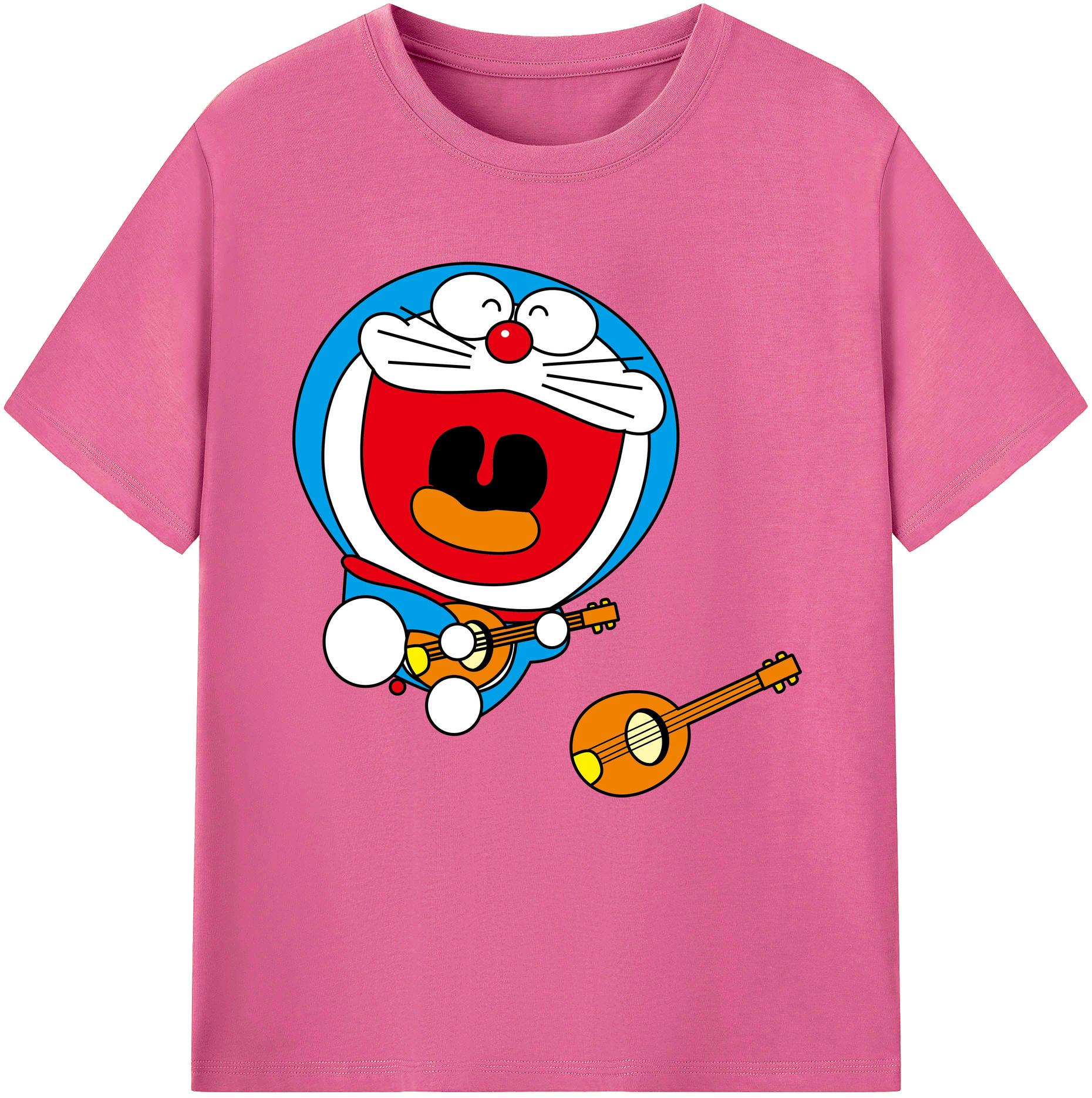 （画像用） ドラえもん Doraemon レディースカジュアルプリントTシャツ（綿100％）