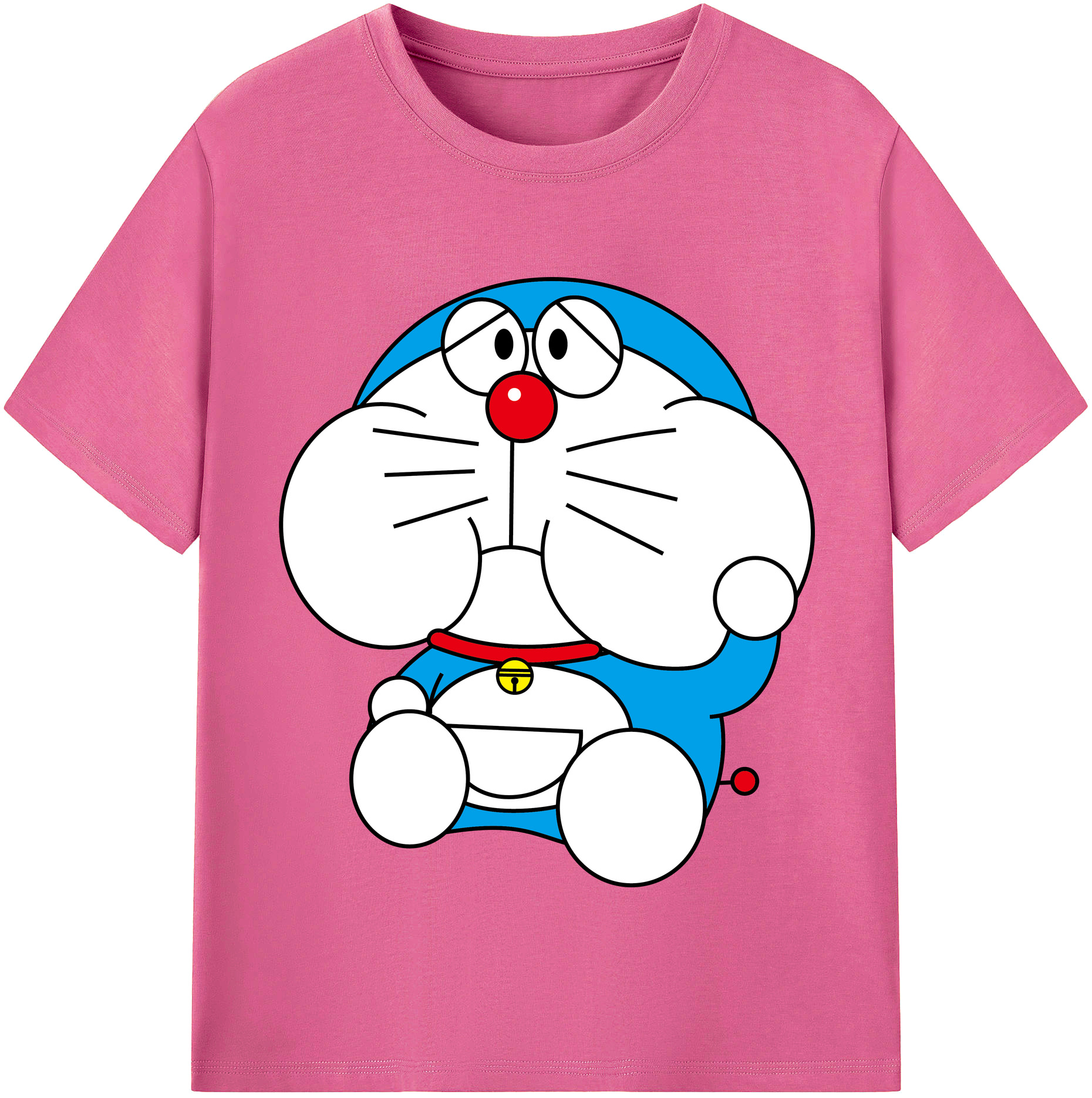 （画像用） ドラえもん Doraemon レディースカジュアルプリントTシャツ（綿100％）
