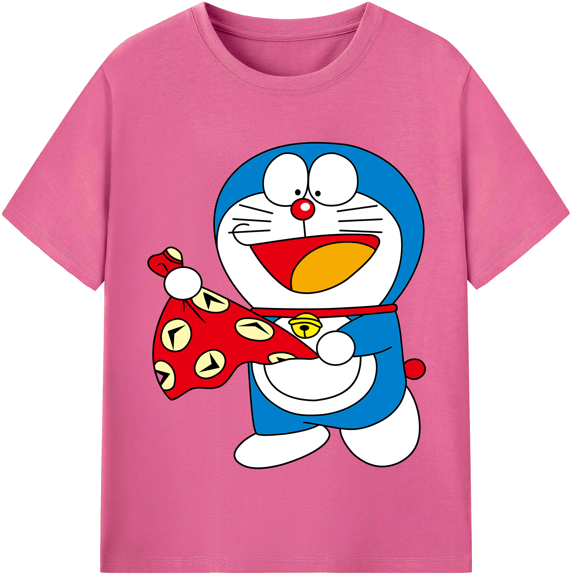 （画像用） ドラえもん Doraemon レディースカジュアルプリントTシャツ（綿100％）