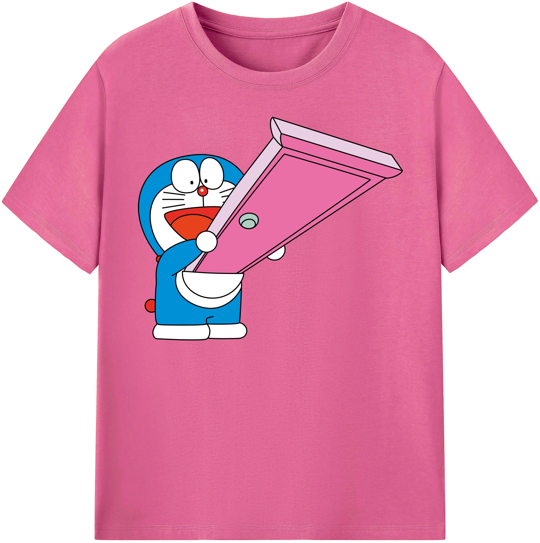 （画像用） ドラえもん Doraemon レディースカジュアルプリントTシャツ（綿100％）