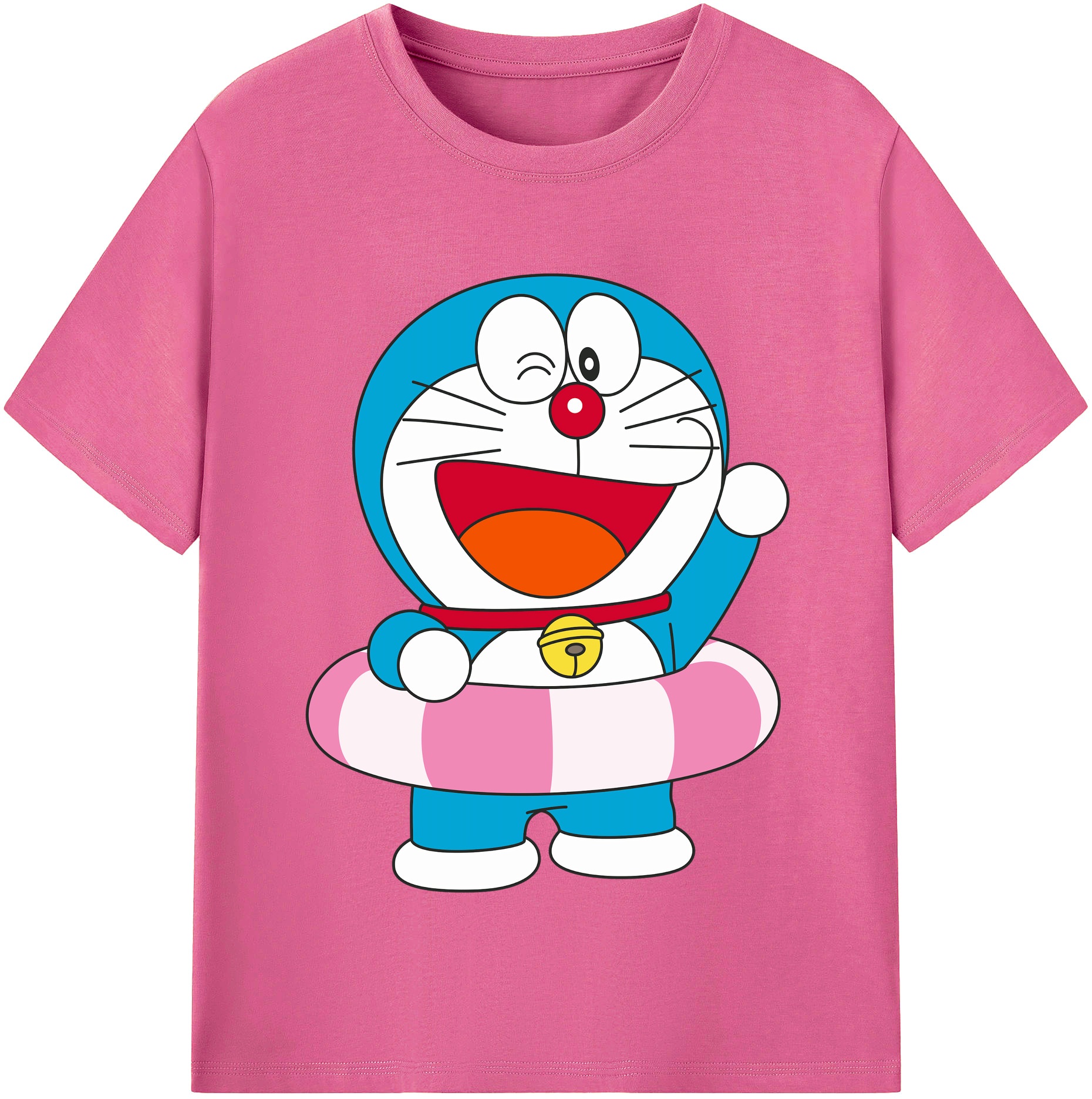 （画像用） ドラえもん Doraemon レディースカジュアルプリントTシャツ（綿100％）