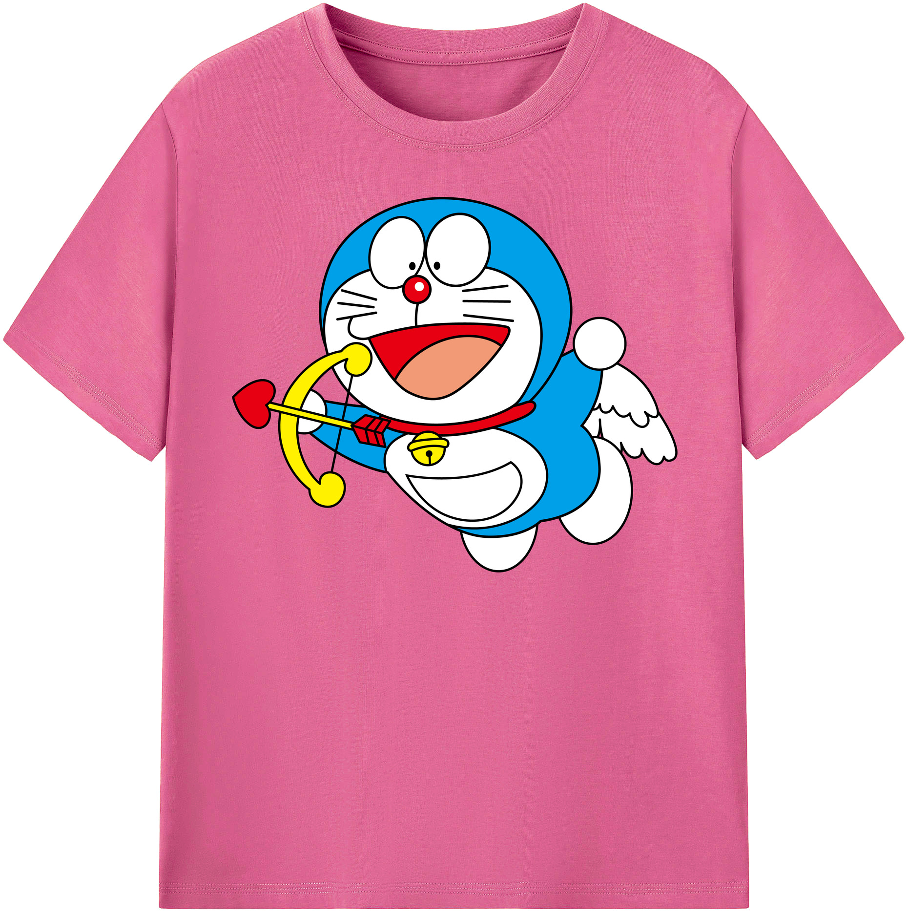 （画像用） ドラえもん Doraemon レディースカジュアルプリントTシャツ（綿100％）
