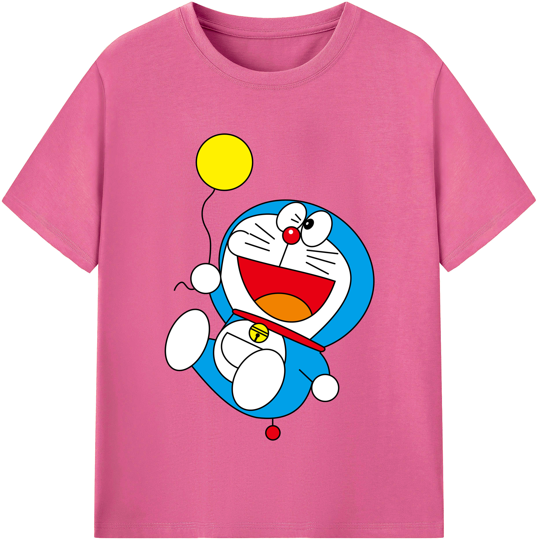 （画像用） ドラえもん Doraemon レディースカジュアルプリントTシャツ（綿100％）