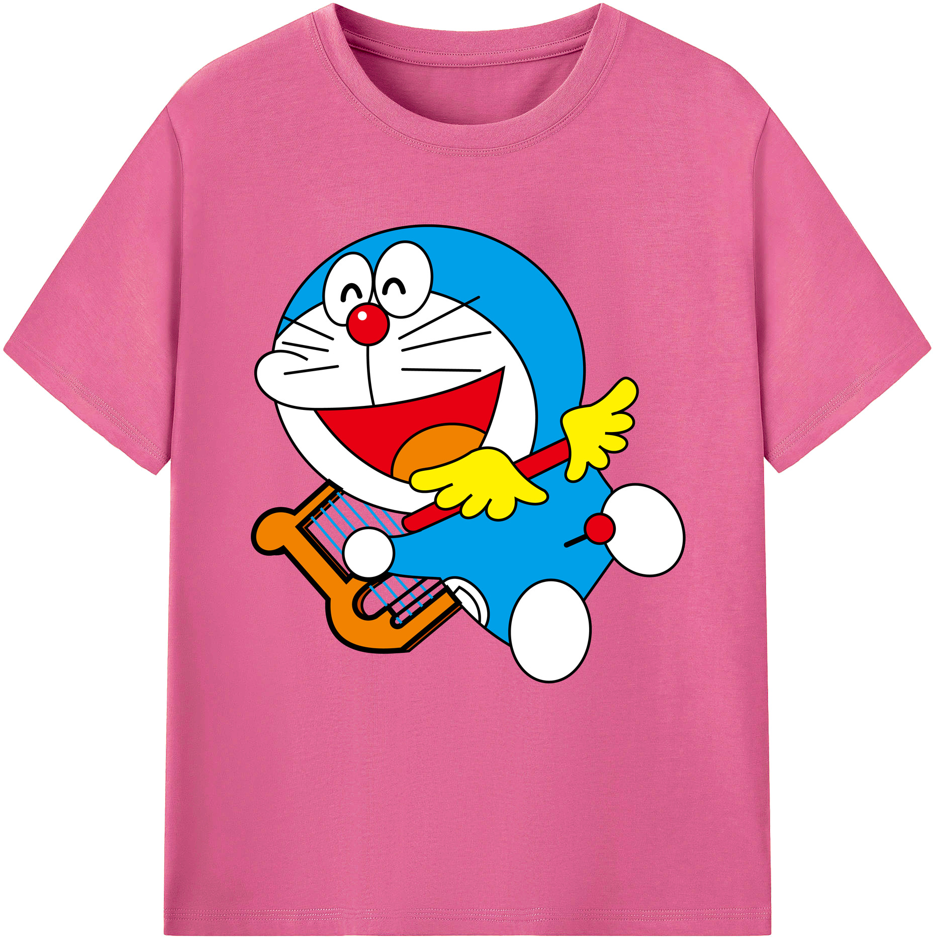 （画像用） ドラえもん Doraemon レディースカジュアルプリントTシャツ（綿100％）