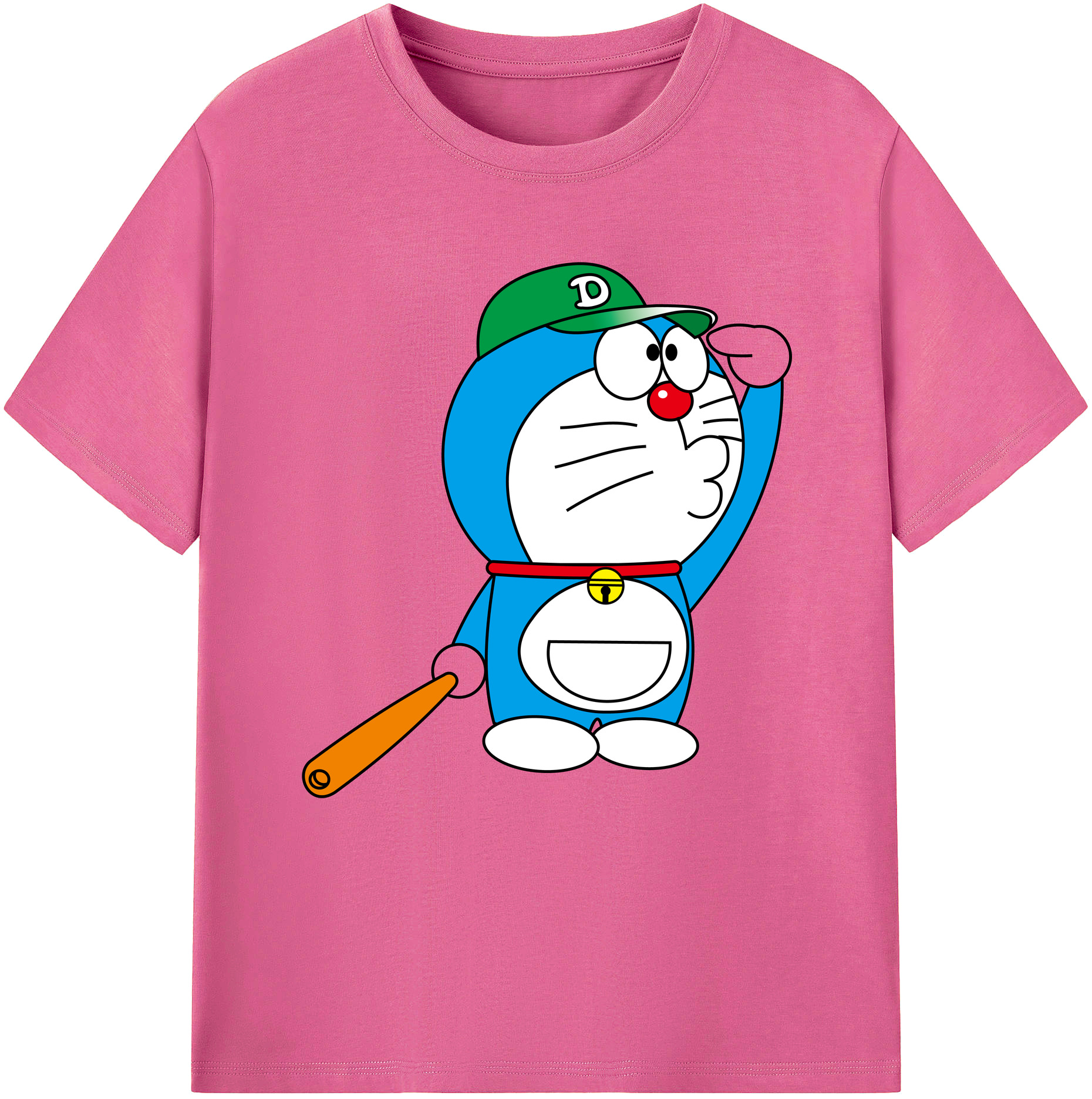 （画像用） ドラえもん Doraemon レディースカジュアルプリントTシャツ（綿100％）