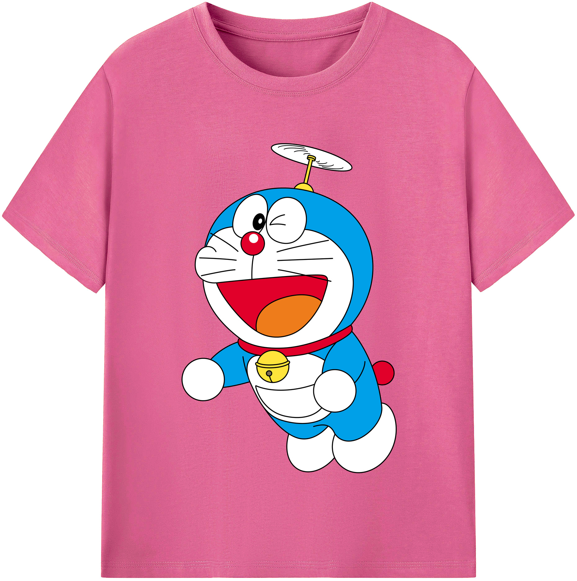 （画像用） ドラえもん Doraemon レディースカジュアルプリントTシャツ（綿100％）