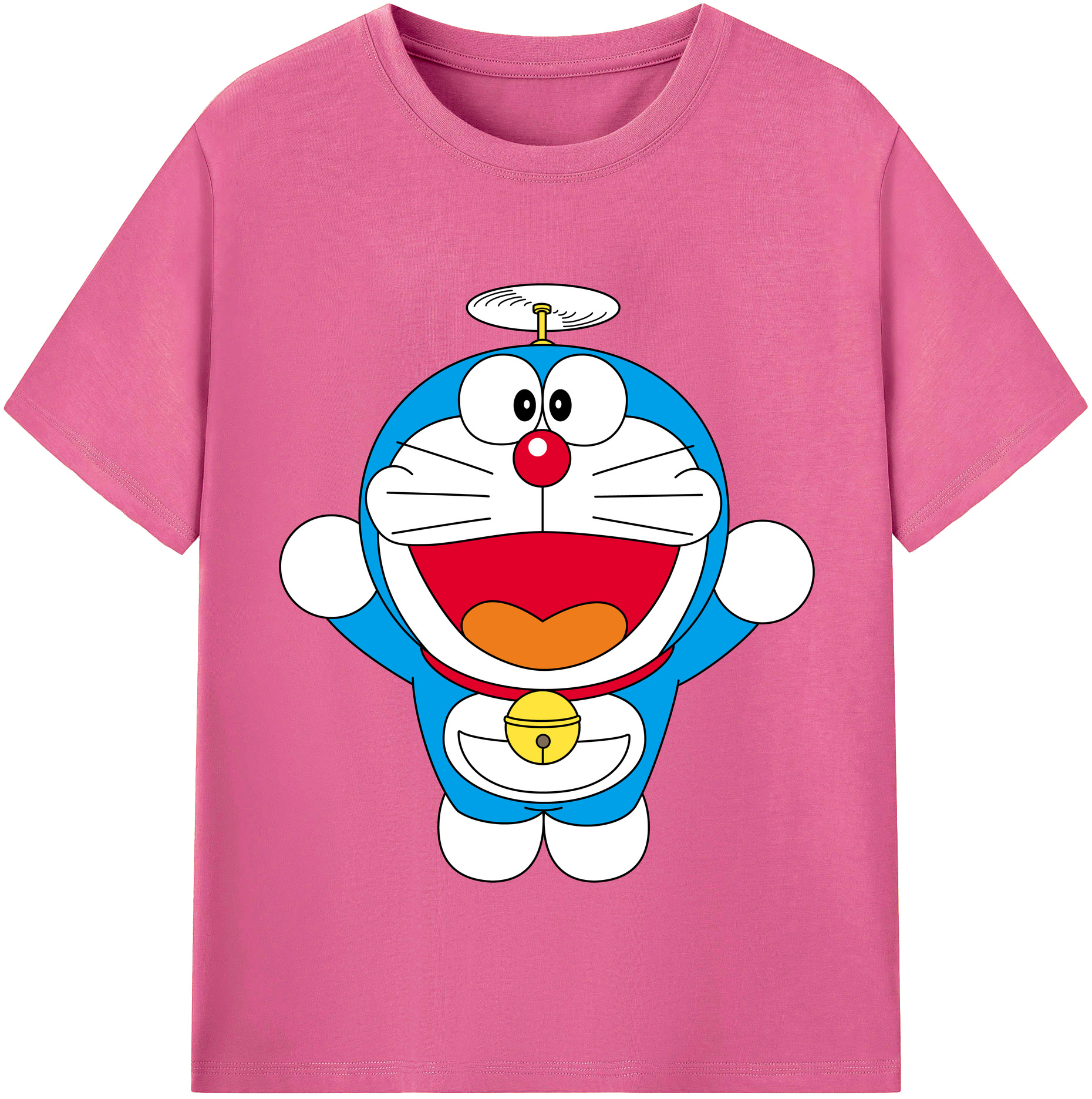 （画像用） ドラえもん Doraemon レディースカジュアルプリントTシャツ（綿100％）