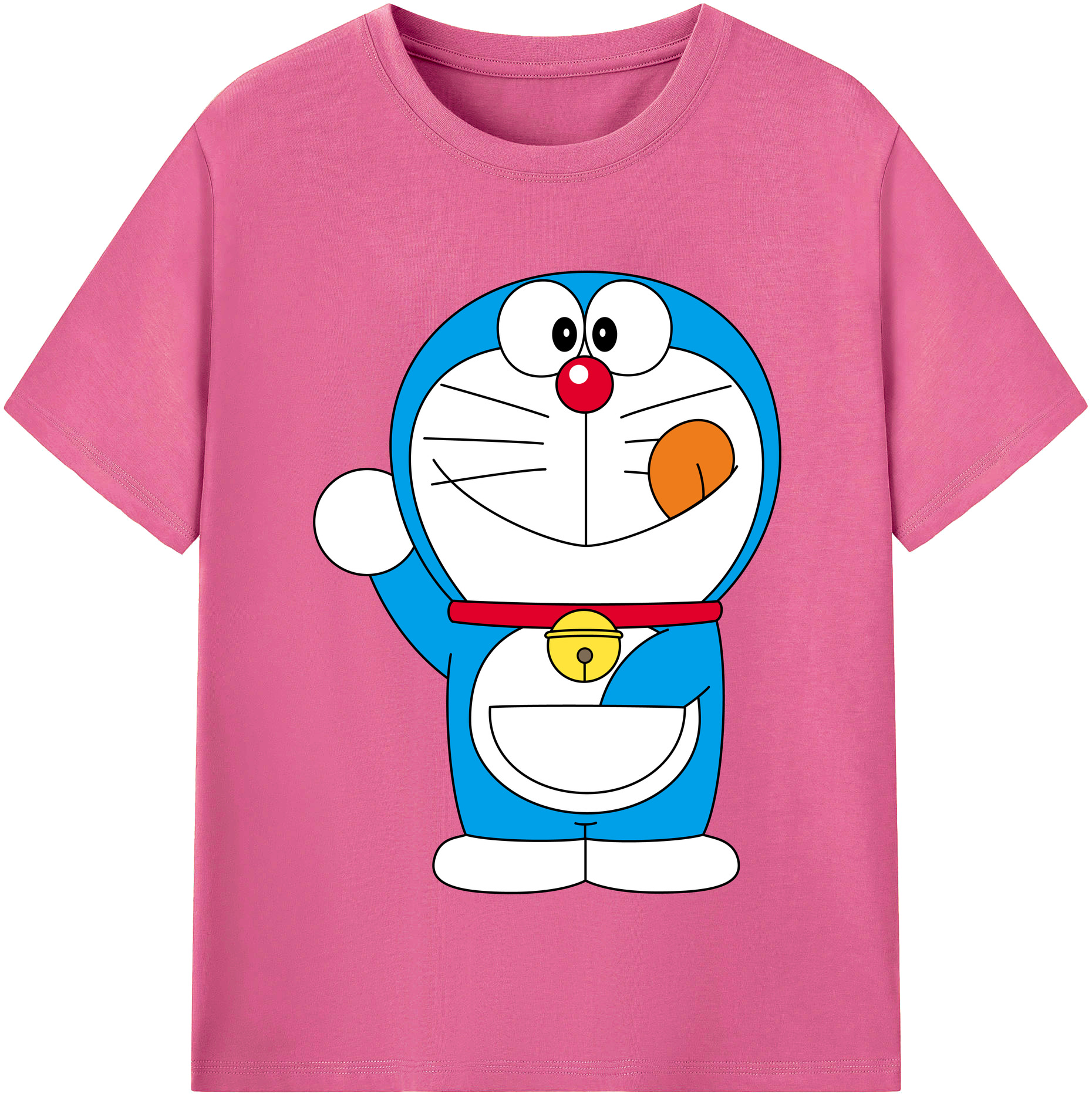 （画像用） ドラえもん Doraemon レディースカジュアルプリントTシャツ（綿100％）