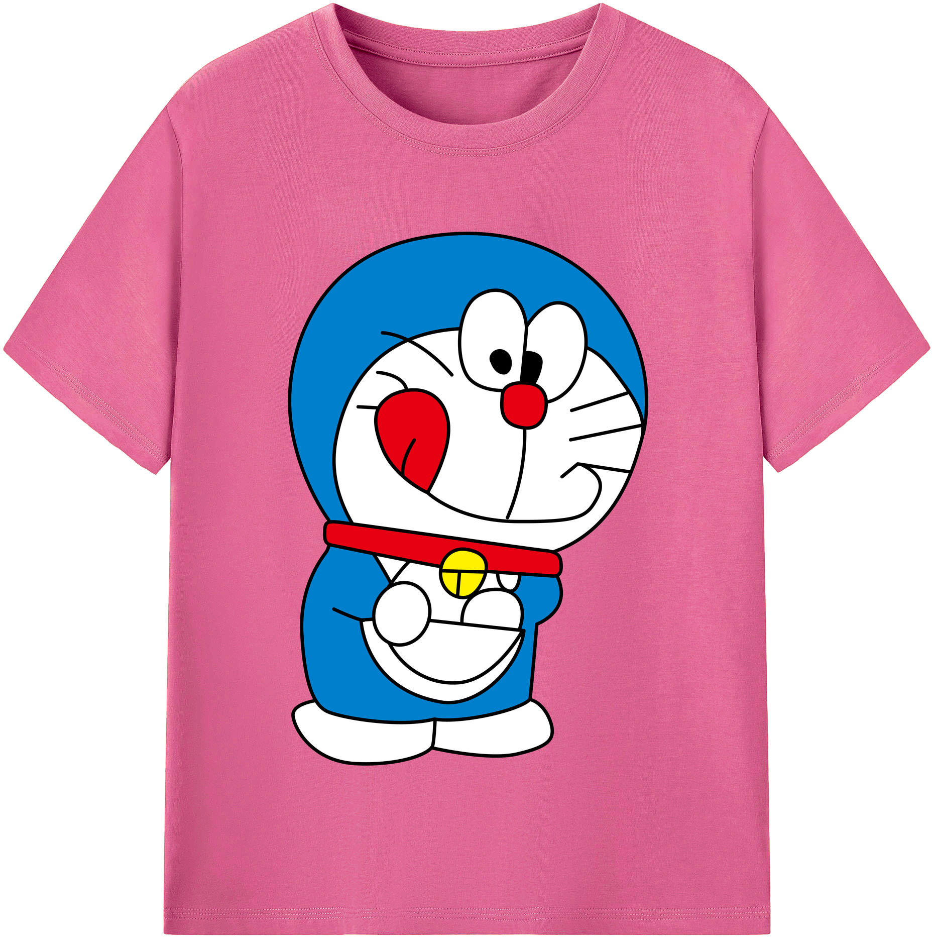 （画像用） ドラえもん Doraemon レディースカジュアルプリントTシャツ（綿100％）