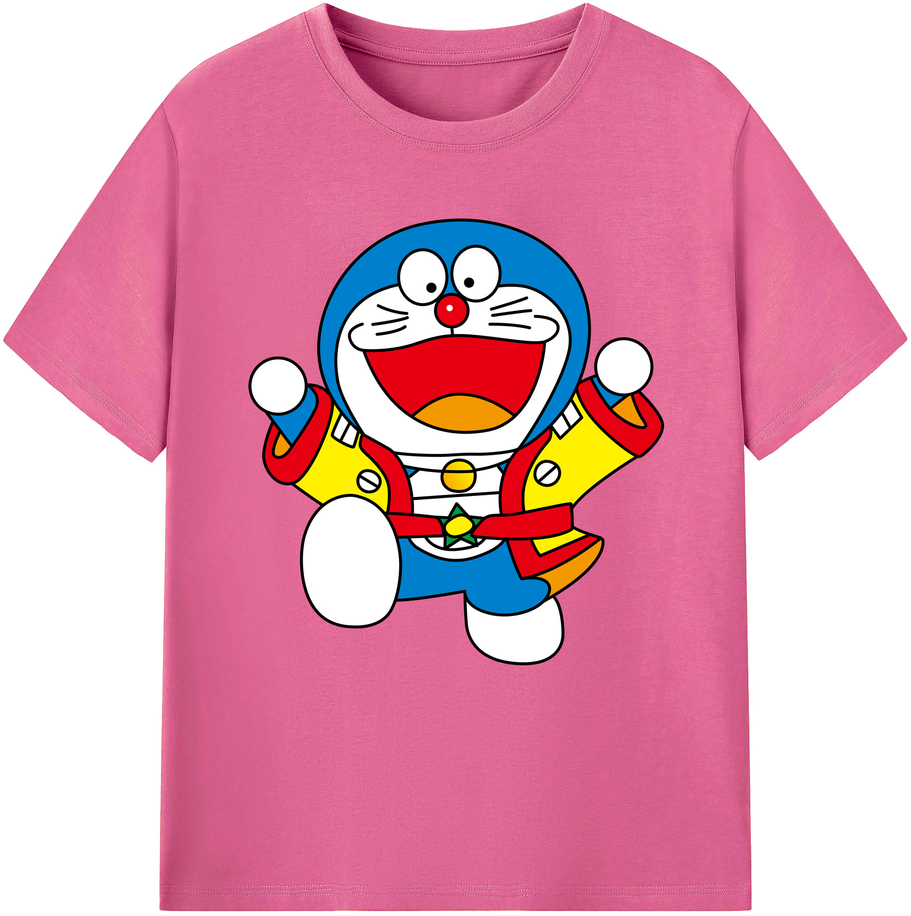 （画像用） ドラえもん Doraemon レディースカジュアルプリントTシャツ（綿100％）