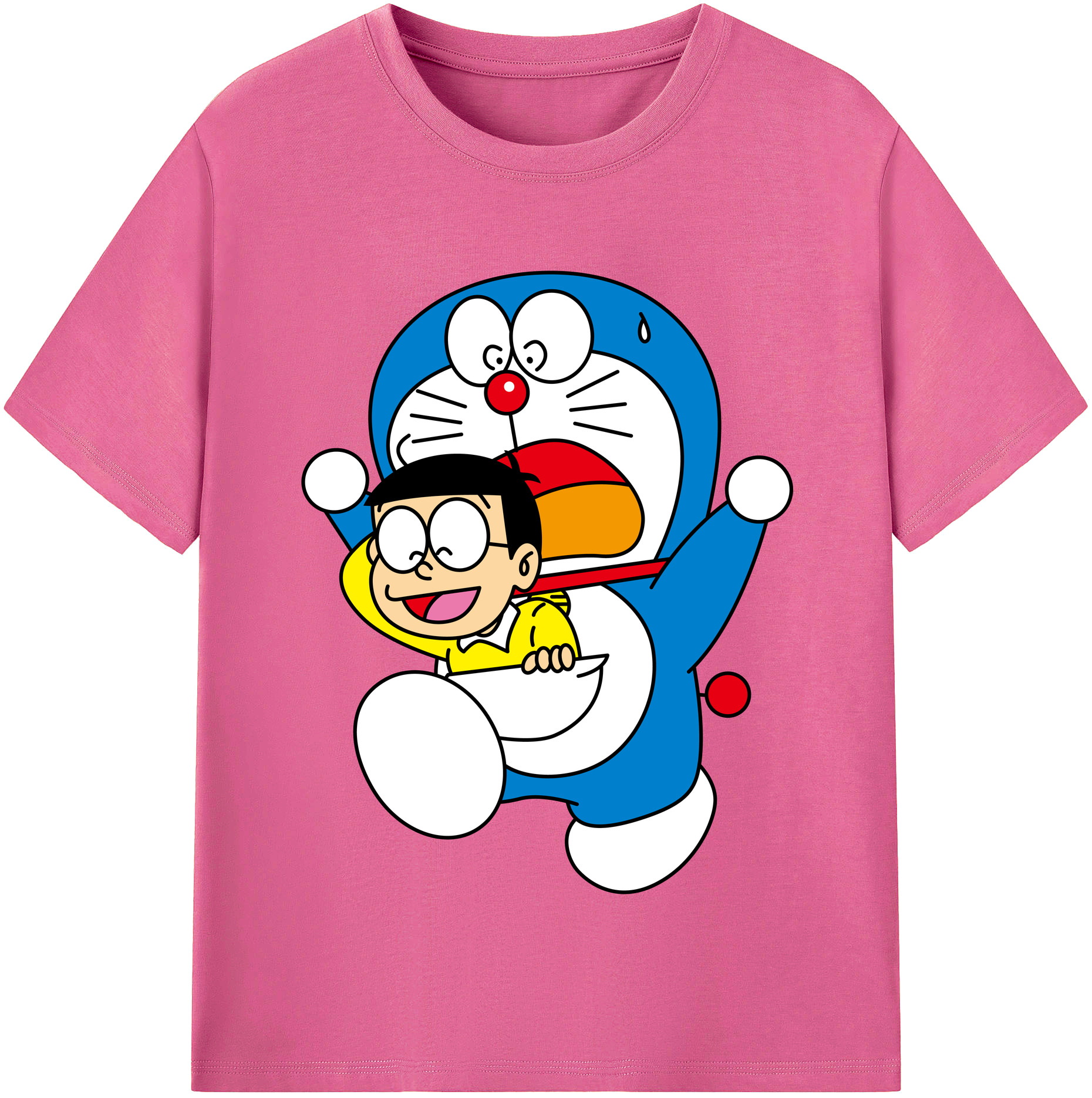 （画像用） ドラえもん Doraemon レディースカジュアルプリントTシャツ（綿100％）