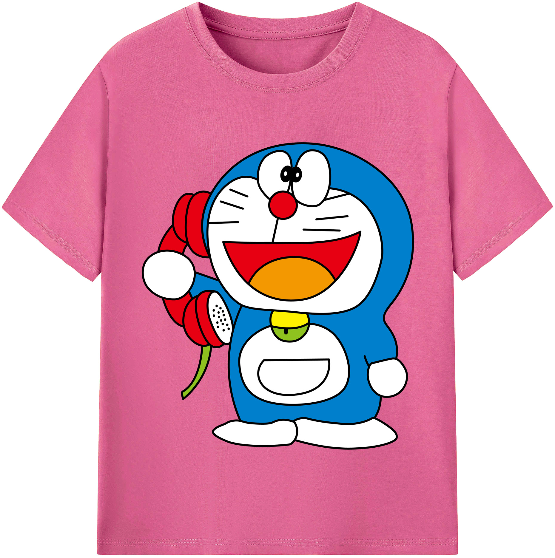 （画像用） ドラえもん Doraemon レディースカジュアルプリントTシャツ（綿100％）