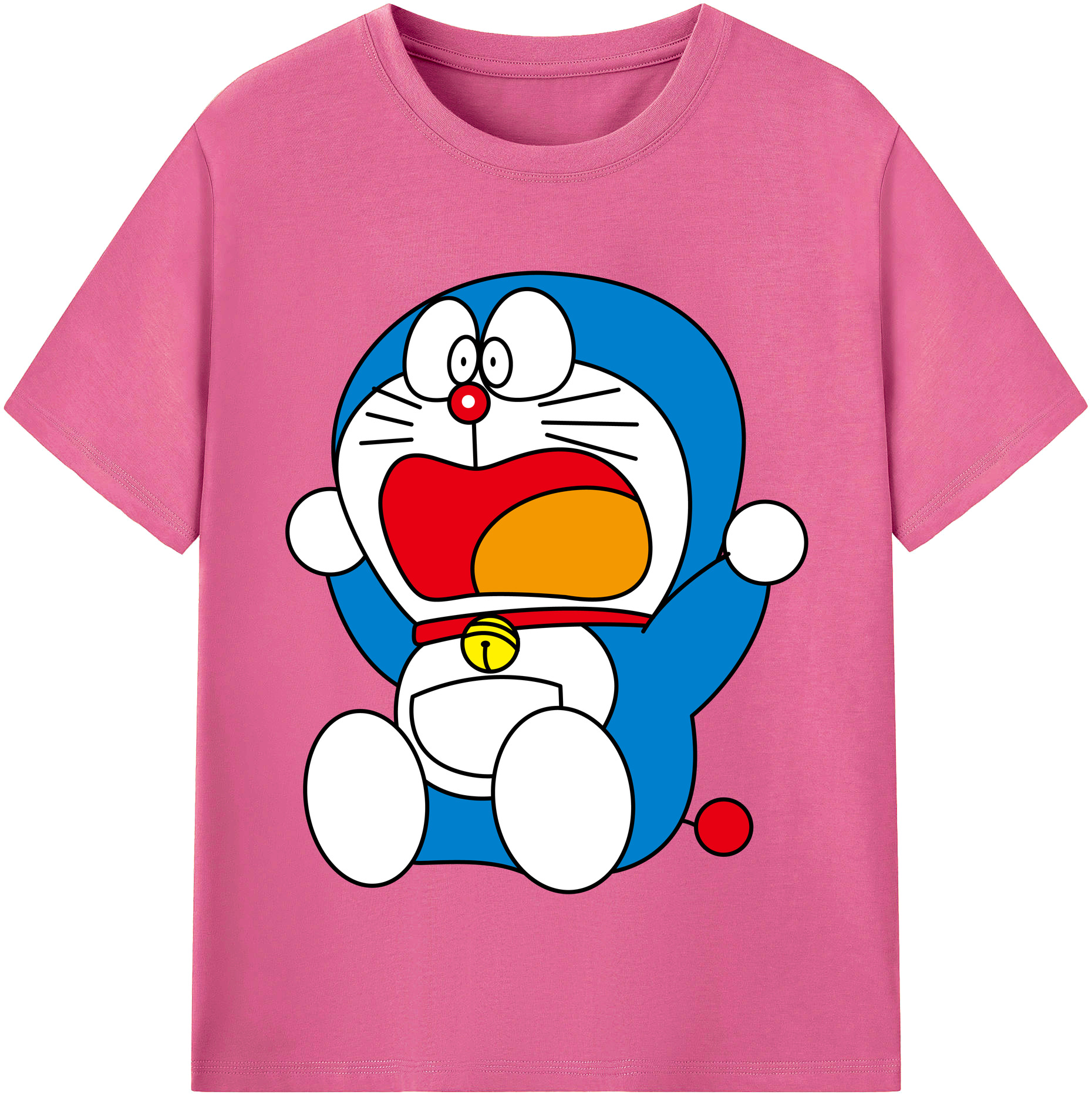 （画像用） ドラえもん Doraemon レディースカジュアルプリントTシャツ（綿100％）