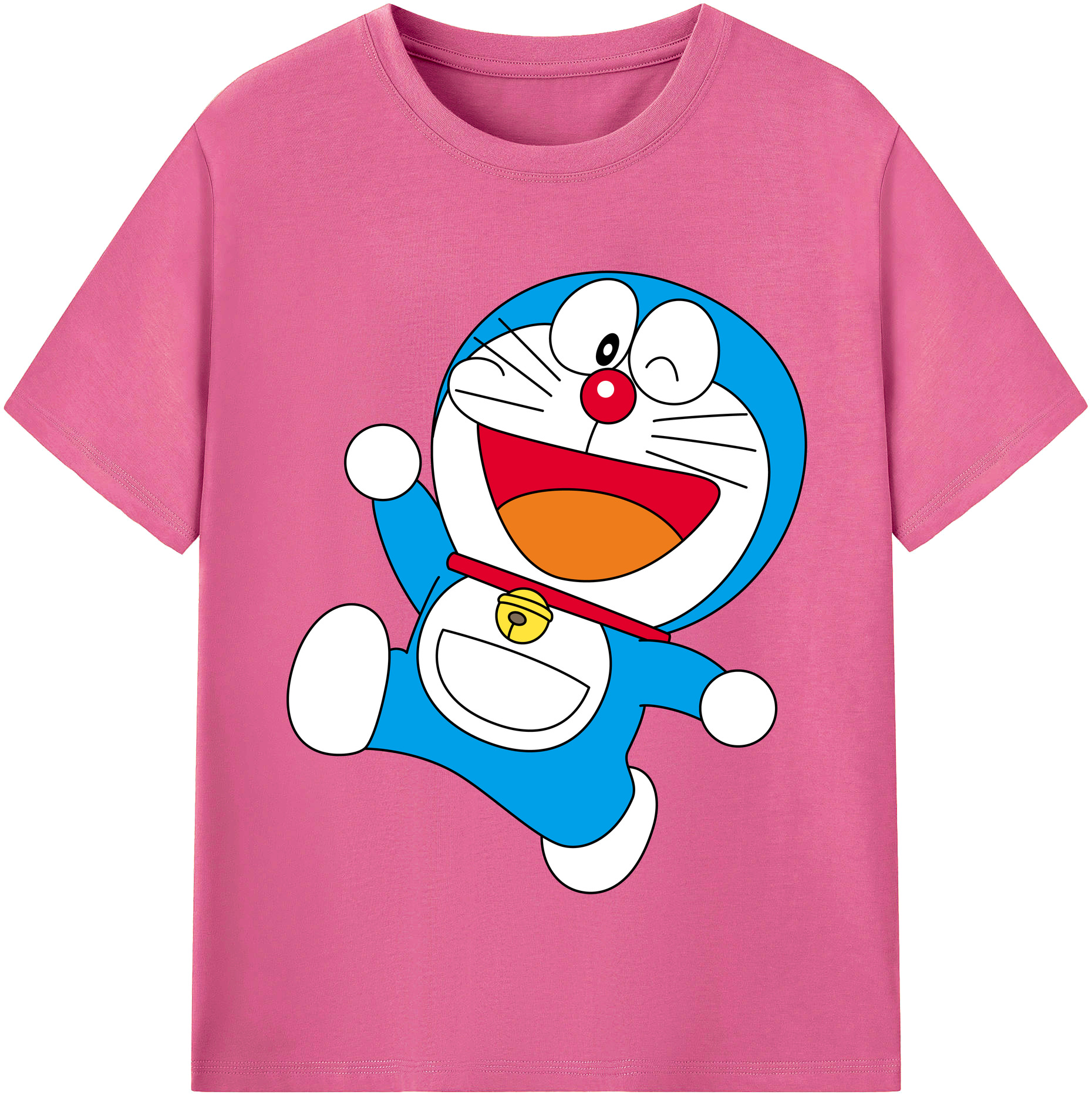 （画像用） ドラえもん Doraemon レディースカジュアルプリントTシャツ（綿100％）