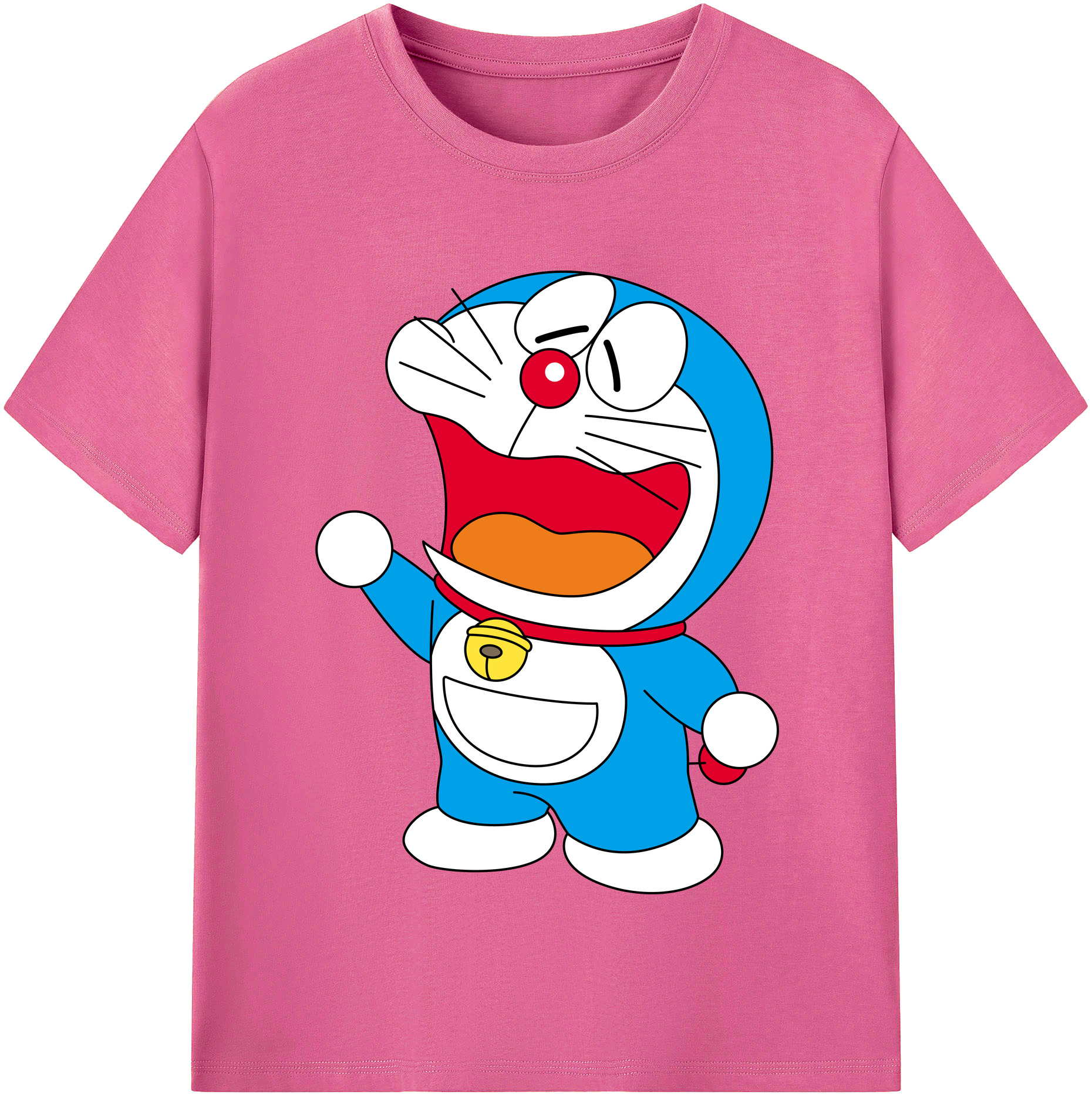 （画像用） ドラえもん Doraemon レディースカジュアルプリントTシャツ（綿100％）