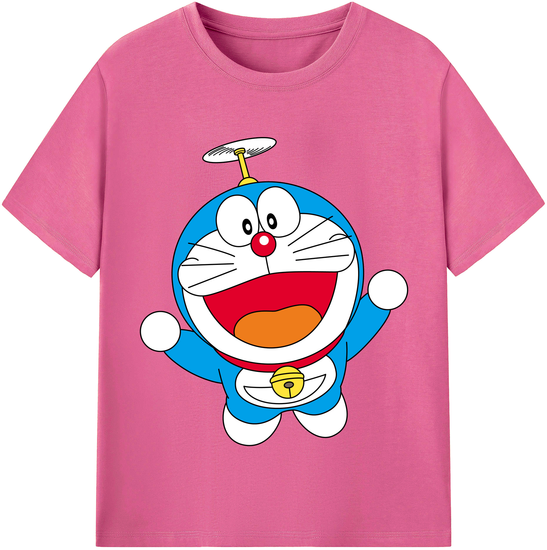 （画像用） ドラえもん Doraemon レディースカジュアルプリントTシャツ（綿100％）