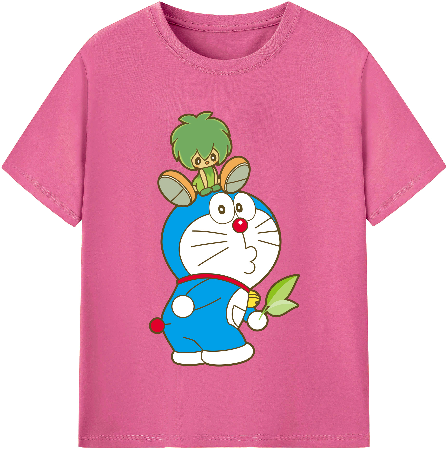 （画像用） ドラえもん Doraemon レディースカジュアルプリントTシャツ（綿100％）