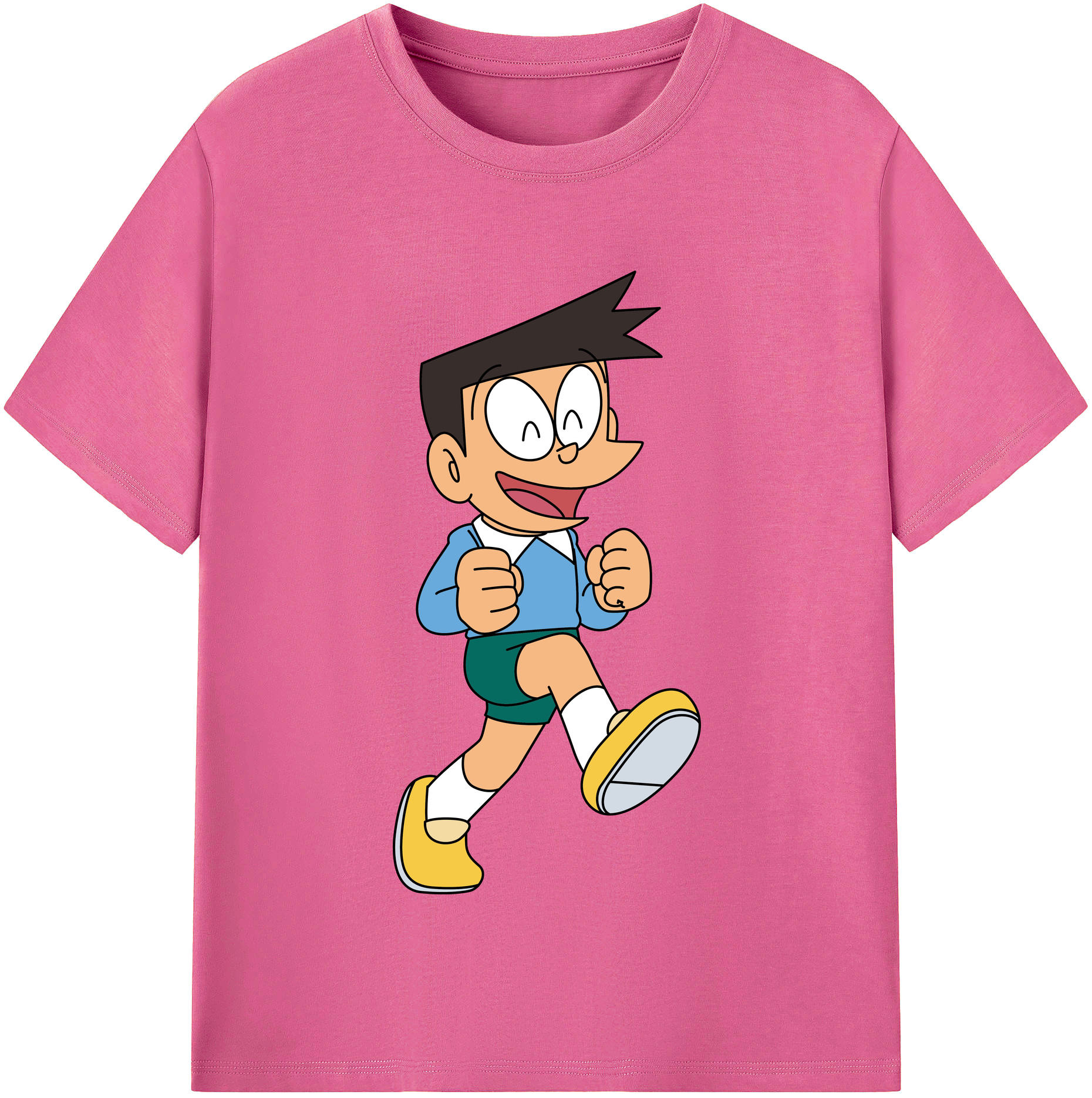 （画像用） ドラえもん 骨川 スネ夫 Doraemon Honekawa Suneo レディースカジュアルプリントTシャツ（綿100％）