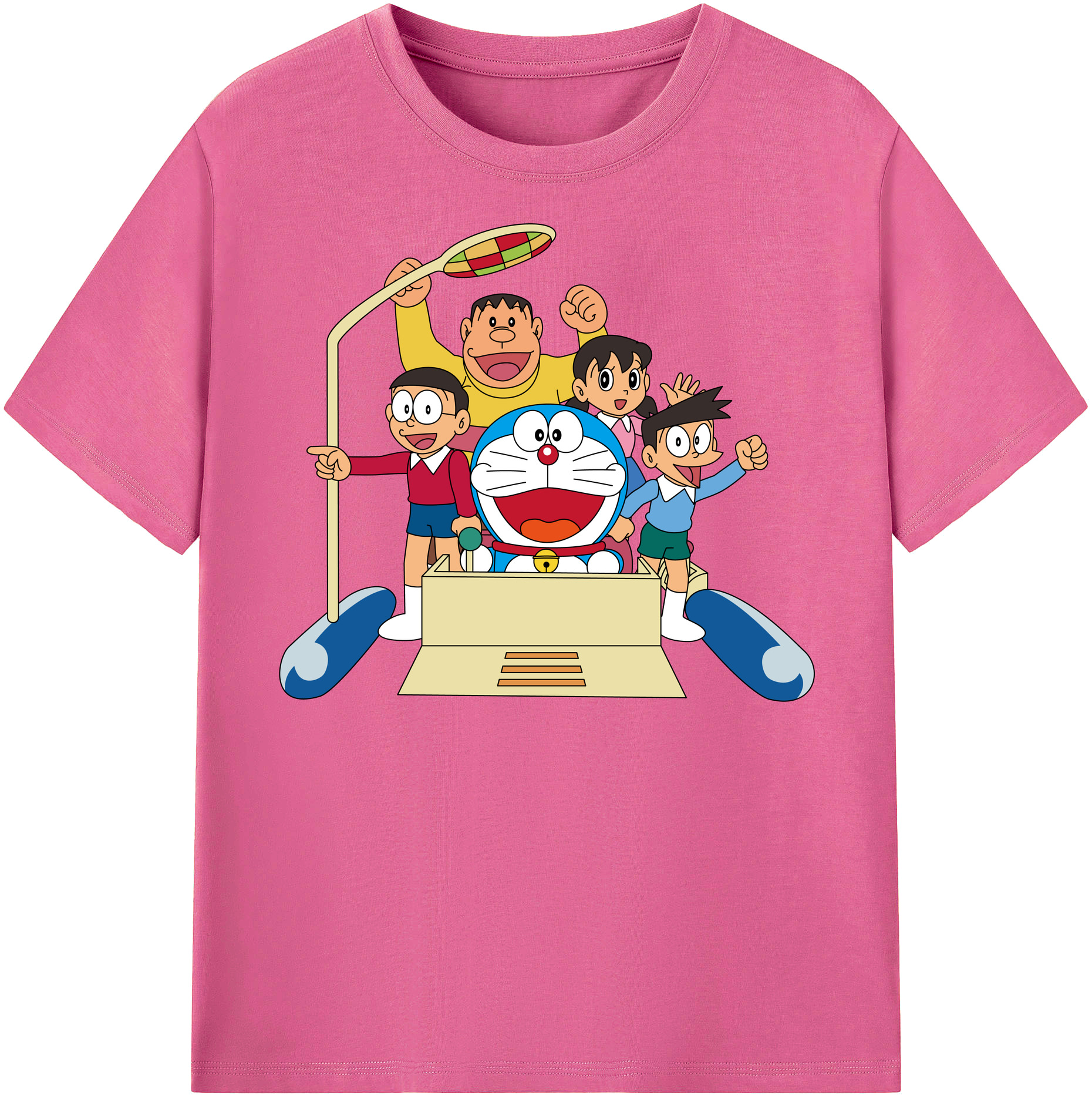 （画像用） ドラえもん 骨川 スネ夫 Doraemon Honekawa Suneo レディースカジュアルプリントTシャツ（綿100％）