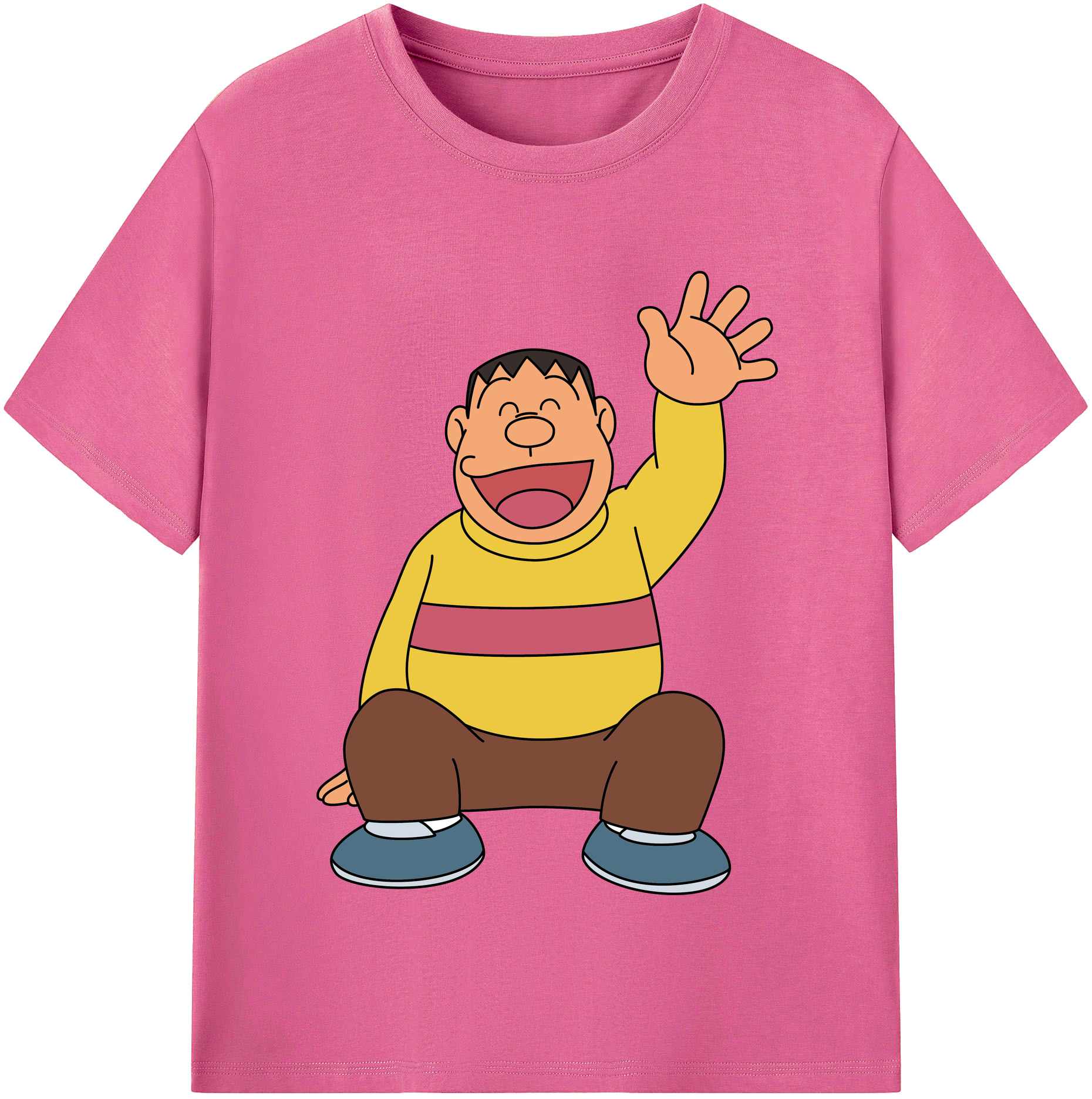 （画像用） ドラえもん 剛田武 Doraemon Gouta Takeshi レディースカジュアルプリントTシャツ（綿100％）