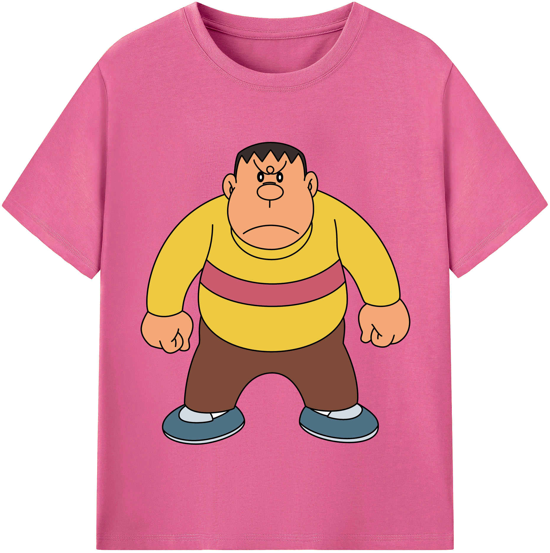 （画像用） ドラえもん 剛田武 Doraemon Gouta Takeshi レディースカジュアルプリントTシャツ（綿100％）