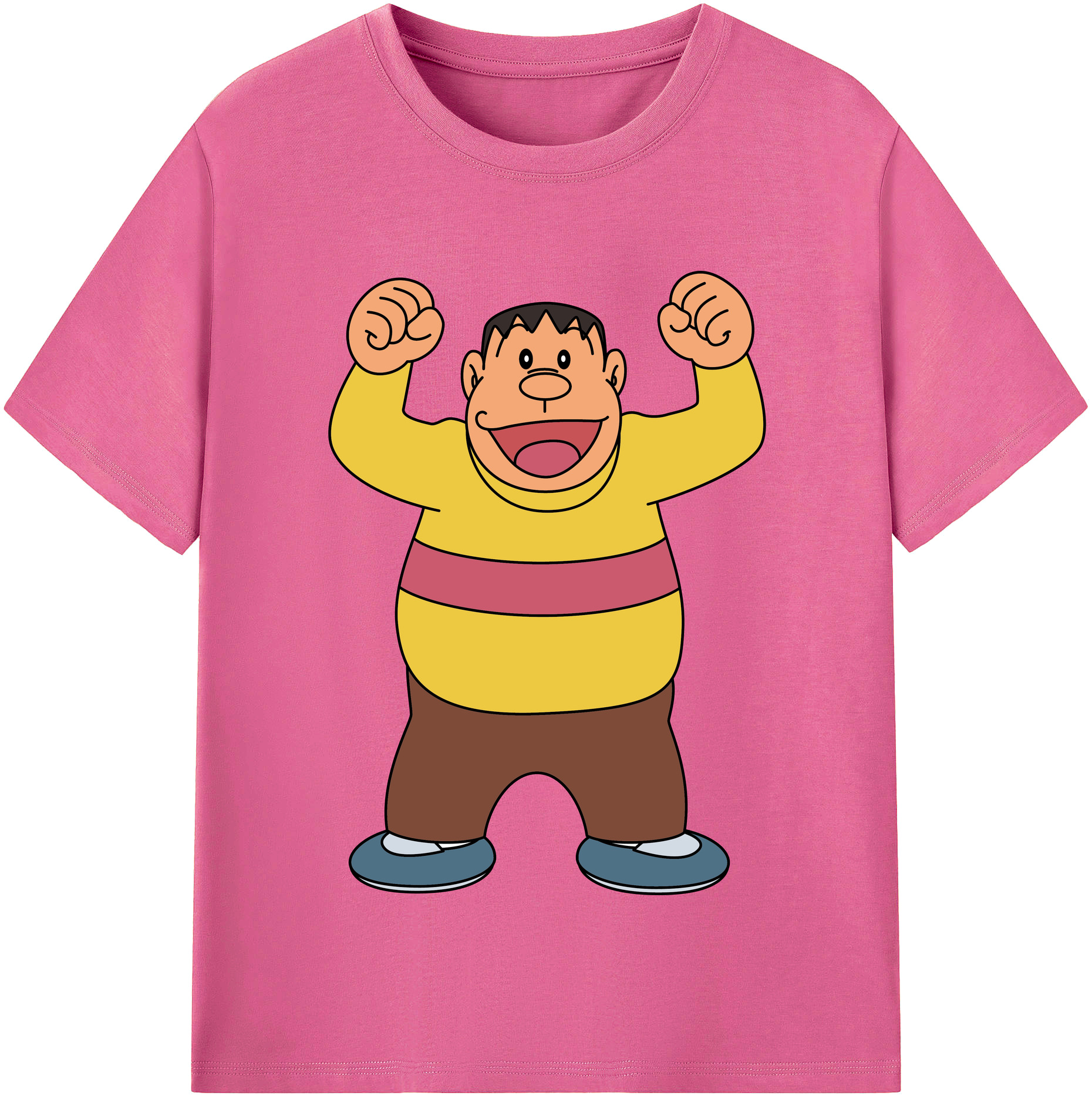 （画像用） ドラえもん 剛田武 Doraemon Gouta Takeshi レディースカジュアルプリントTシャツ（綿100％）
