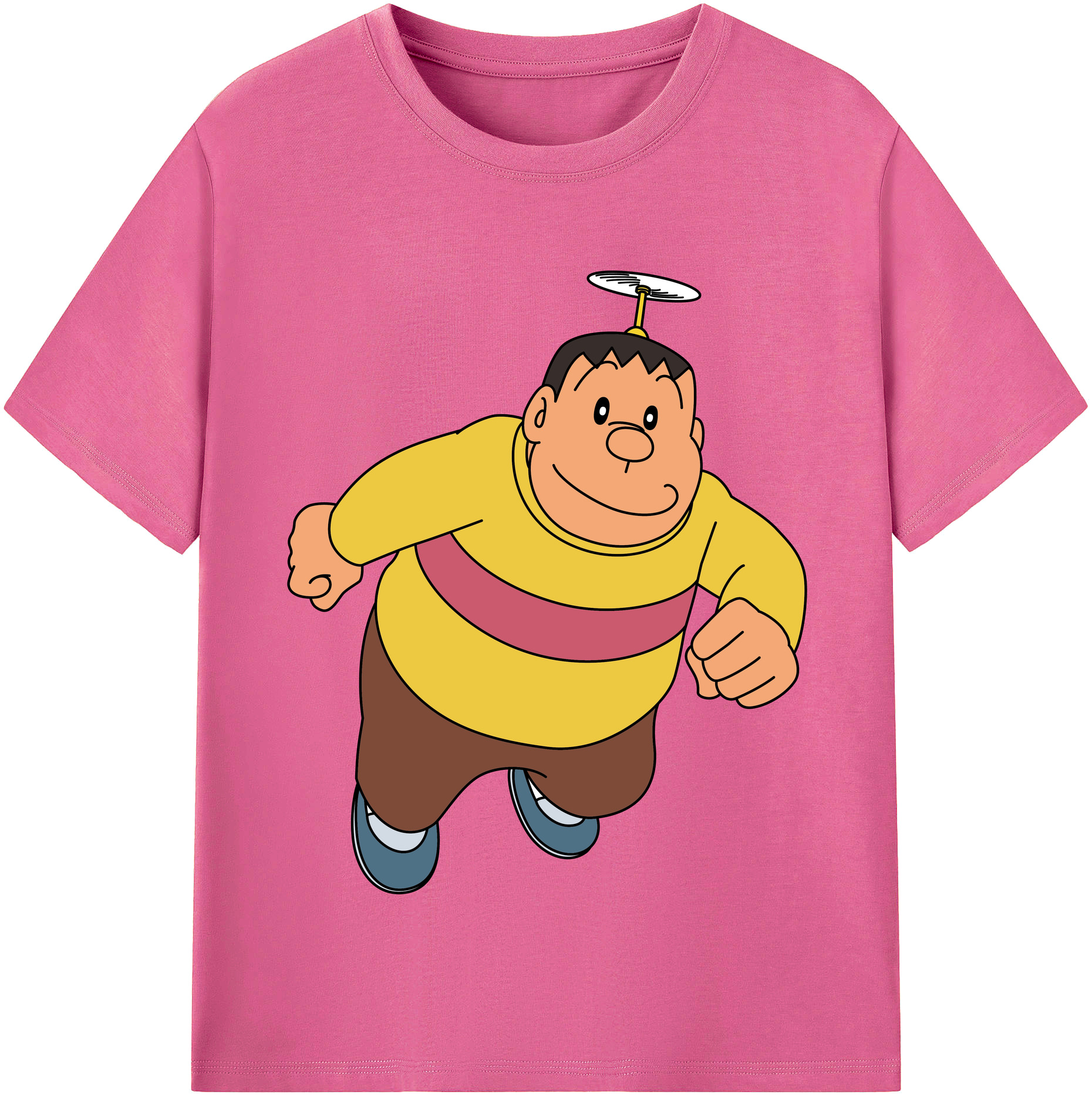 （画像用） ドラえもん 剛田武 Doraemon Gouta Takeshi レディースカジュアルプリントTシャツ（綿100％）
