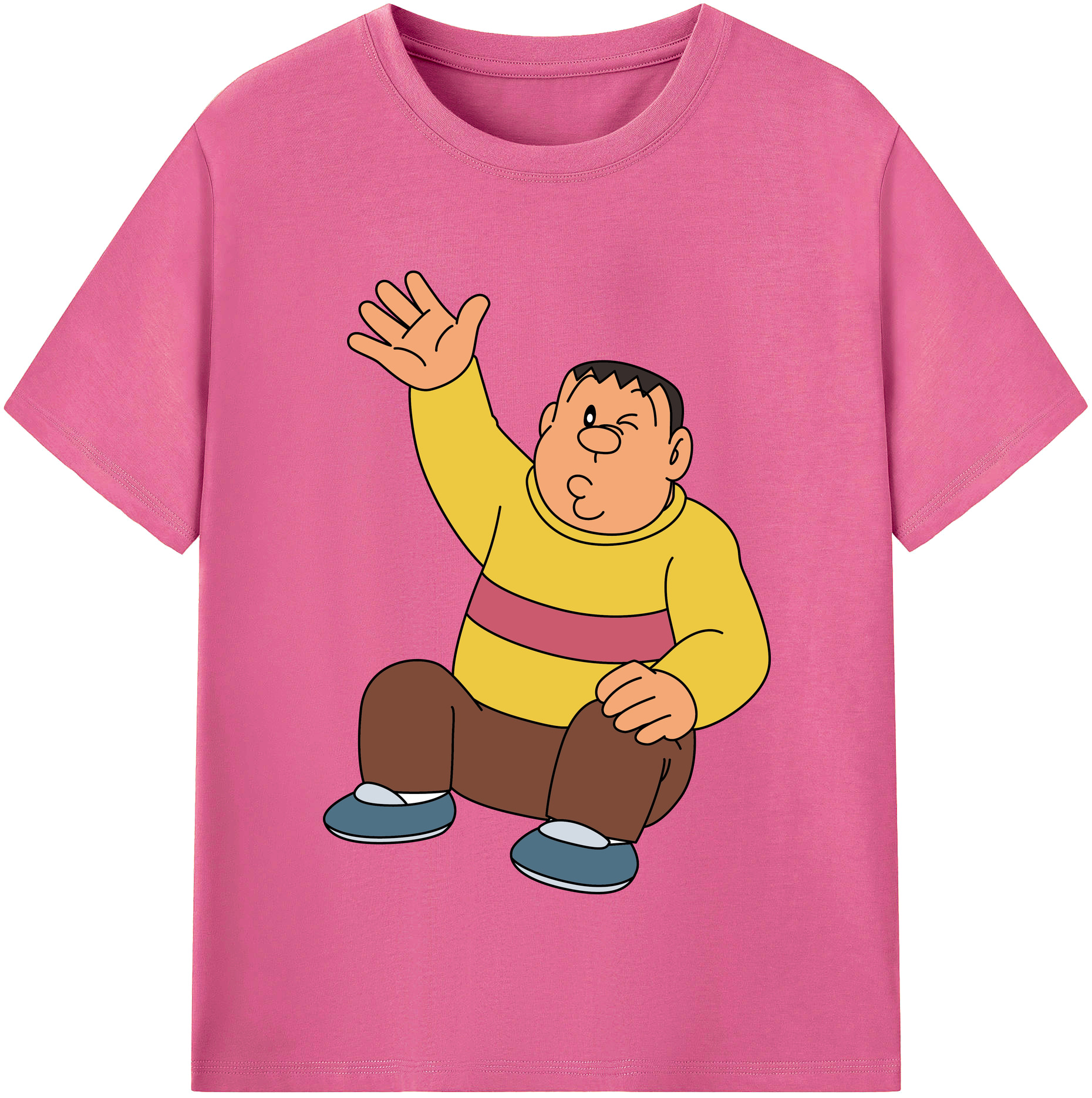 （画像用） ドラえもん 剛田武 Doraemon Gouta Takeshi レディースカジュアルプリントTシャツ（綿100％）