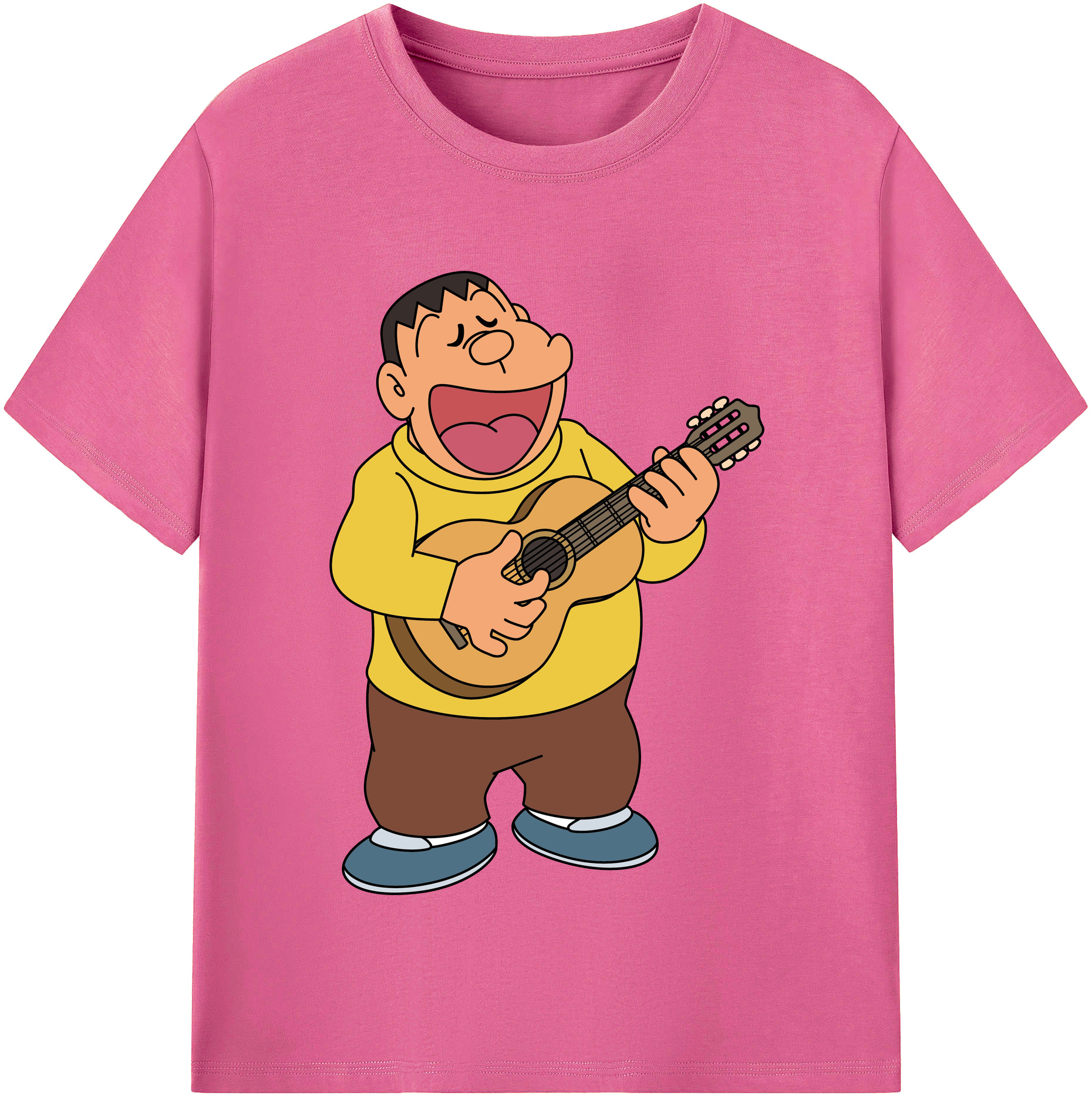 （画像用） ドラえもん 剛田武 Doraemon Gouta Takeshi レディースカジュアルプリントTシャツ（綿100％）