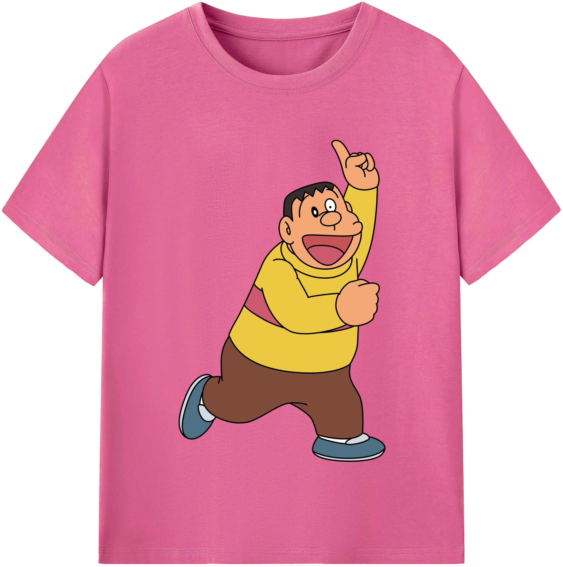 （画像用） ドラえもん 剛田武 Doraemon Gouta Takeshi レディースカジュアルプリントTシャツ（綿100％）