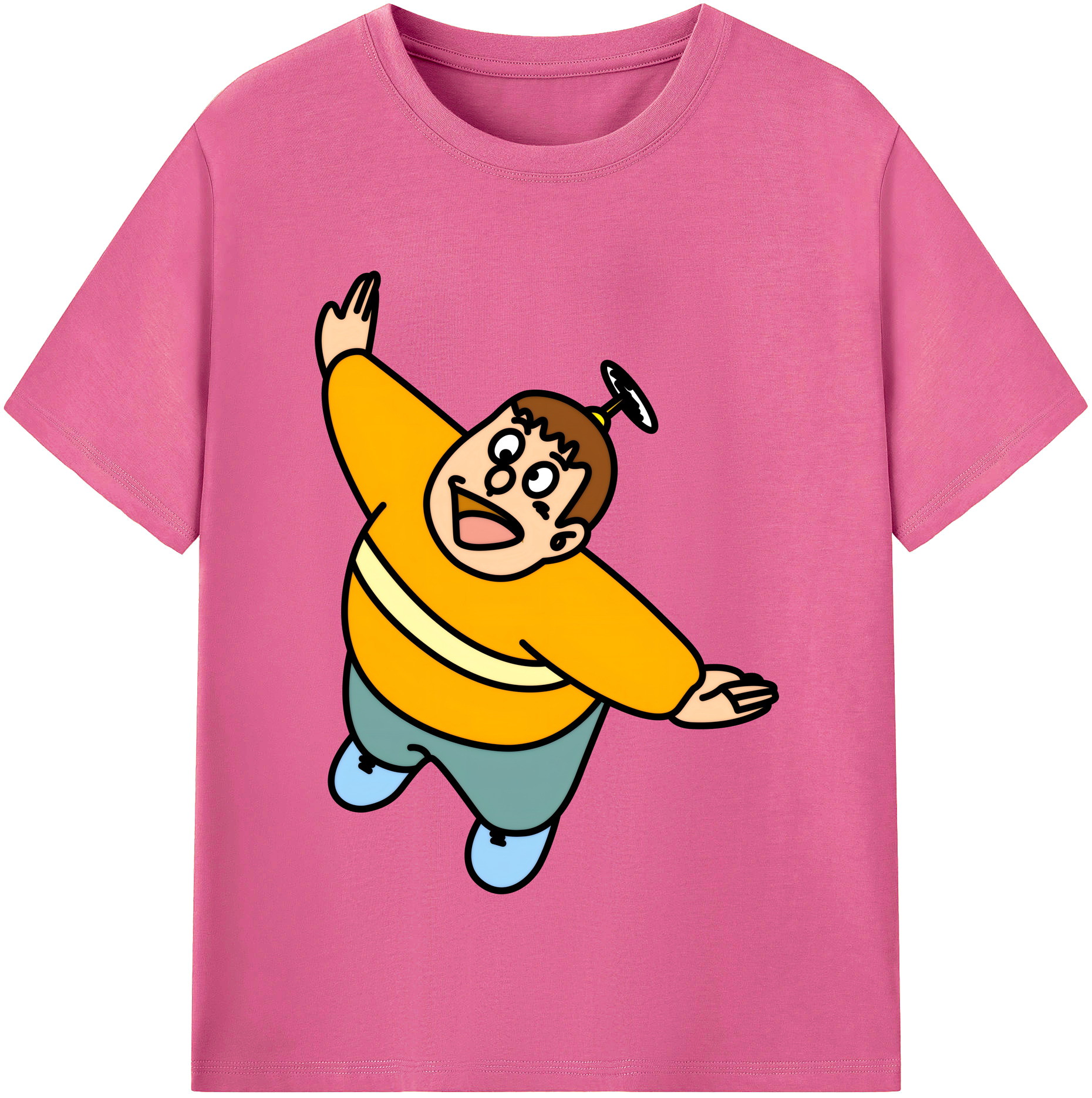 （画像用） ドラえもん 剛田武 Doraemon Gouta Takeshi レディースカジュアルプリントTシャツ（綿100％）