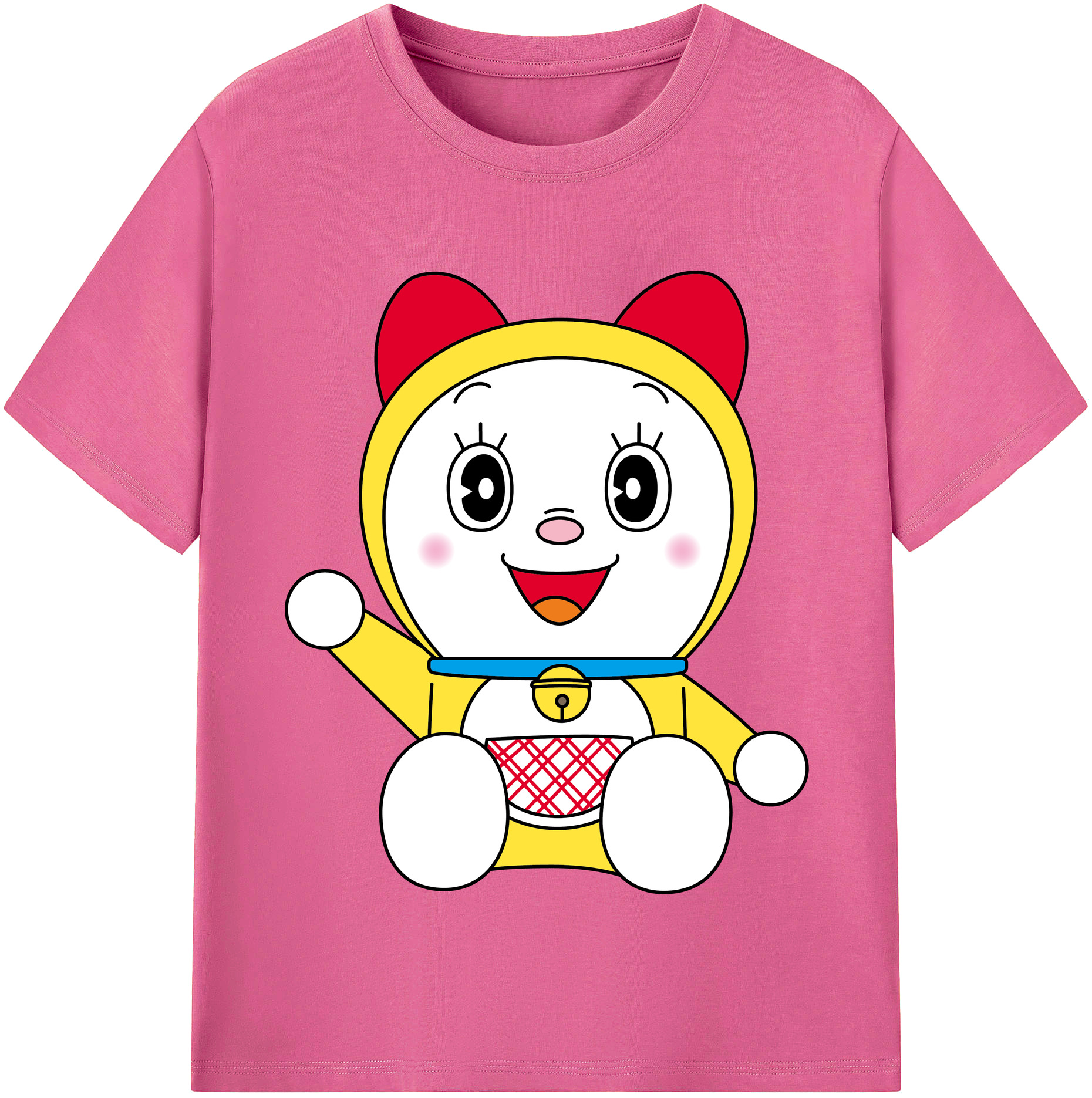（画像用） ドラえもん ドラミ Doraemon Dorami レディースカジュアルプリントTシャツ（綿100％）