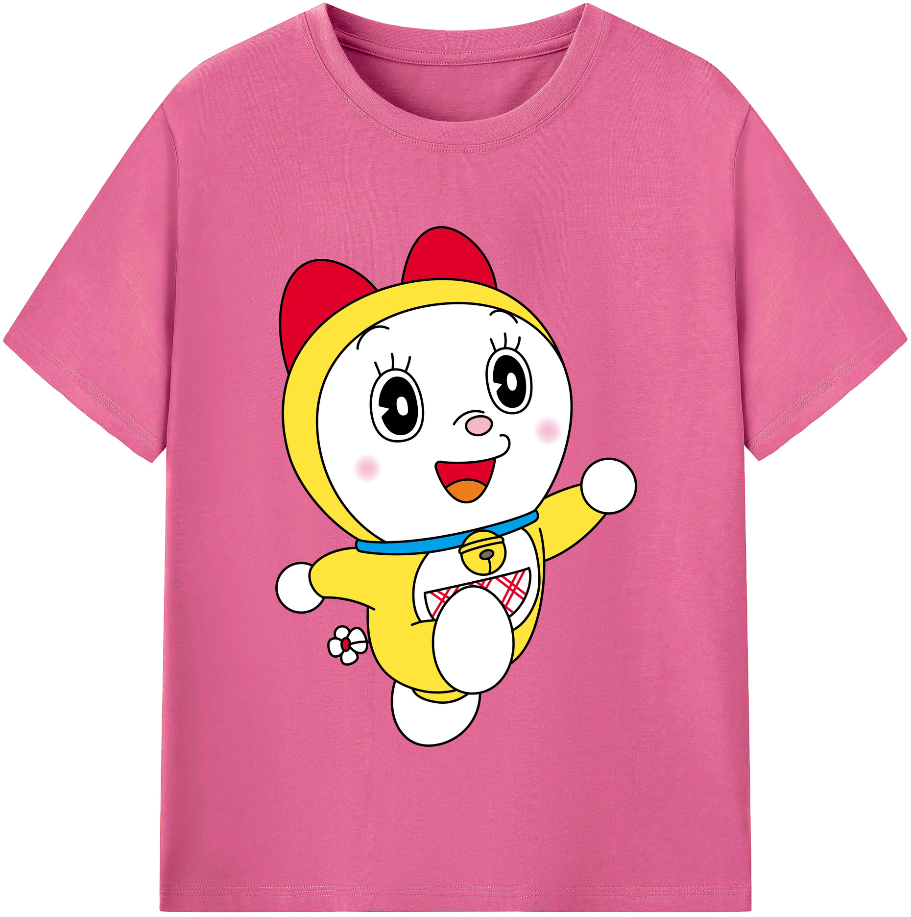 （画像用） ドラえもん ドラミ Doraemon Dorami レディースカジュアルプリントTシャツ（綿100％）