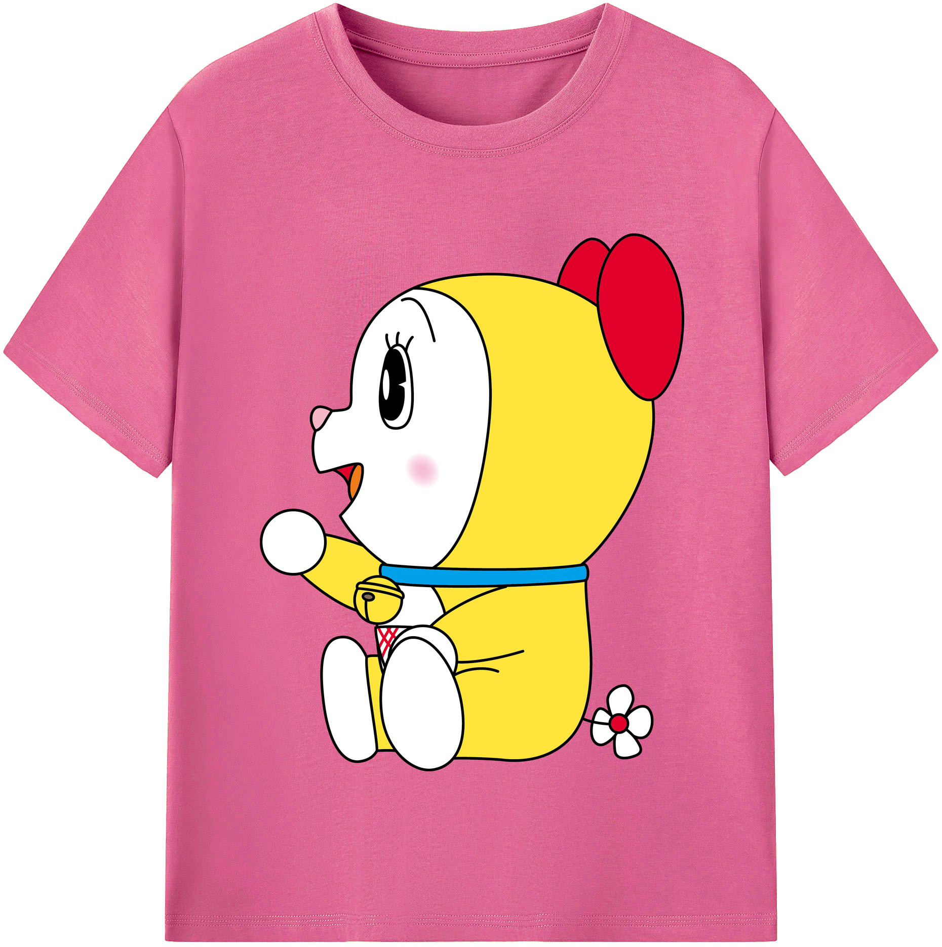 （画像用） ドラえもん ドラミ Doraemon Dorami レディースカジュアルプリントTシャツ（綿100％）