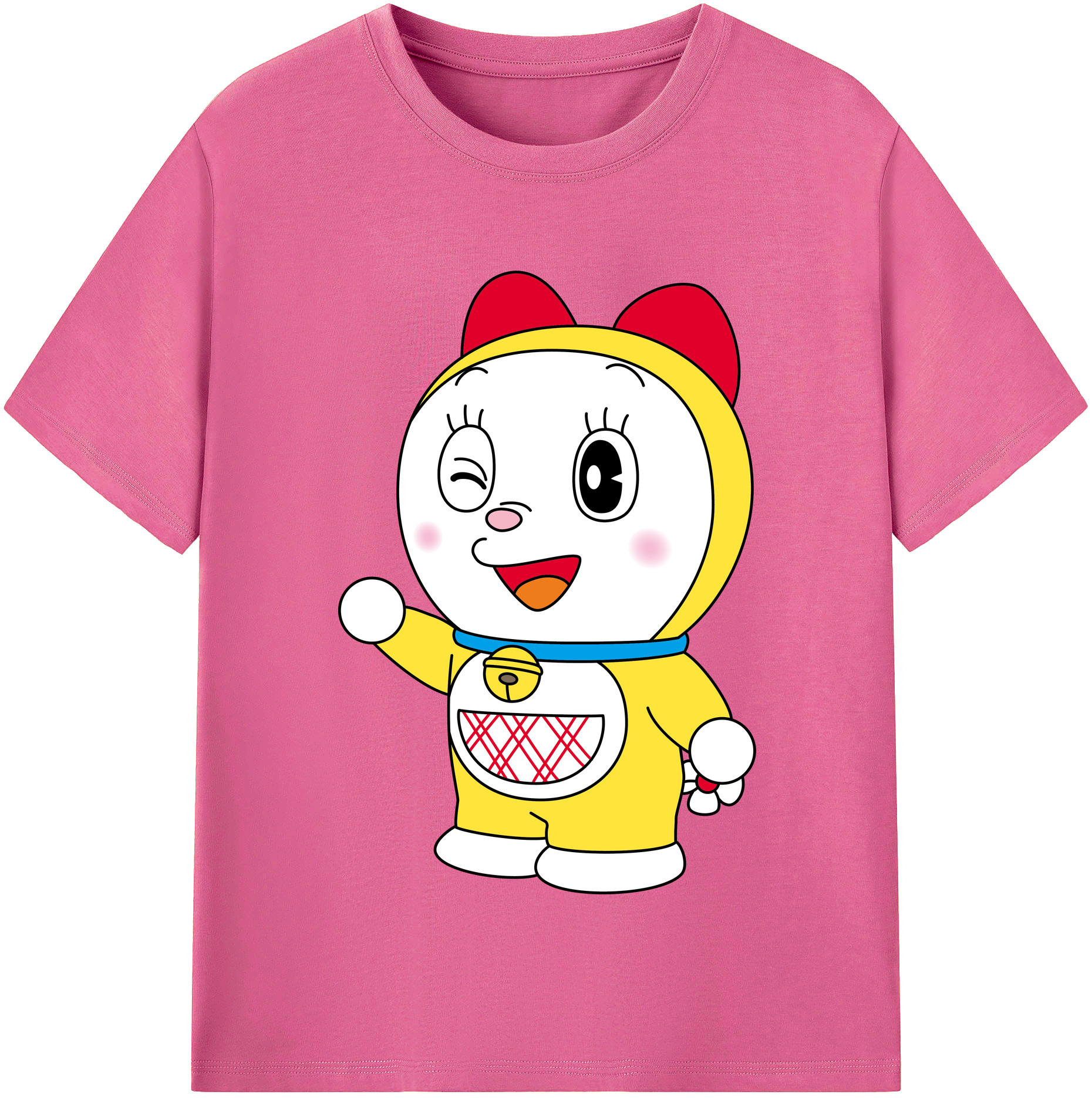 （画像用） ドラえもん ドラミ Doraemon Dorami レディースカジュアルプリントTシャツ（綿100％）
