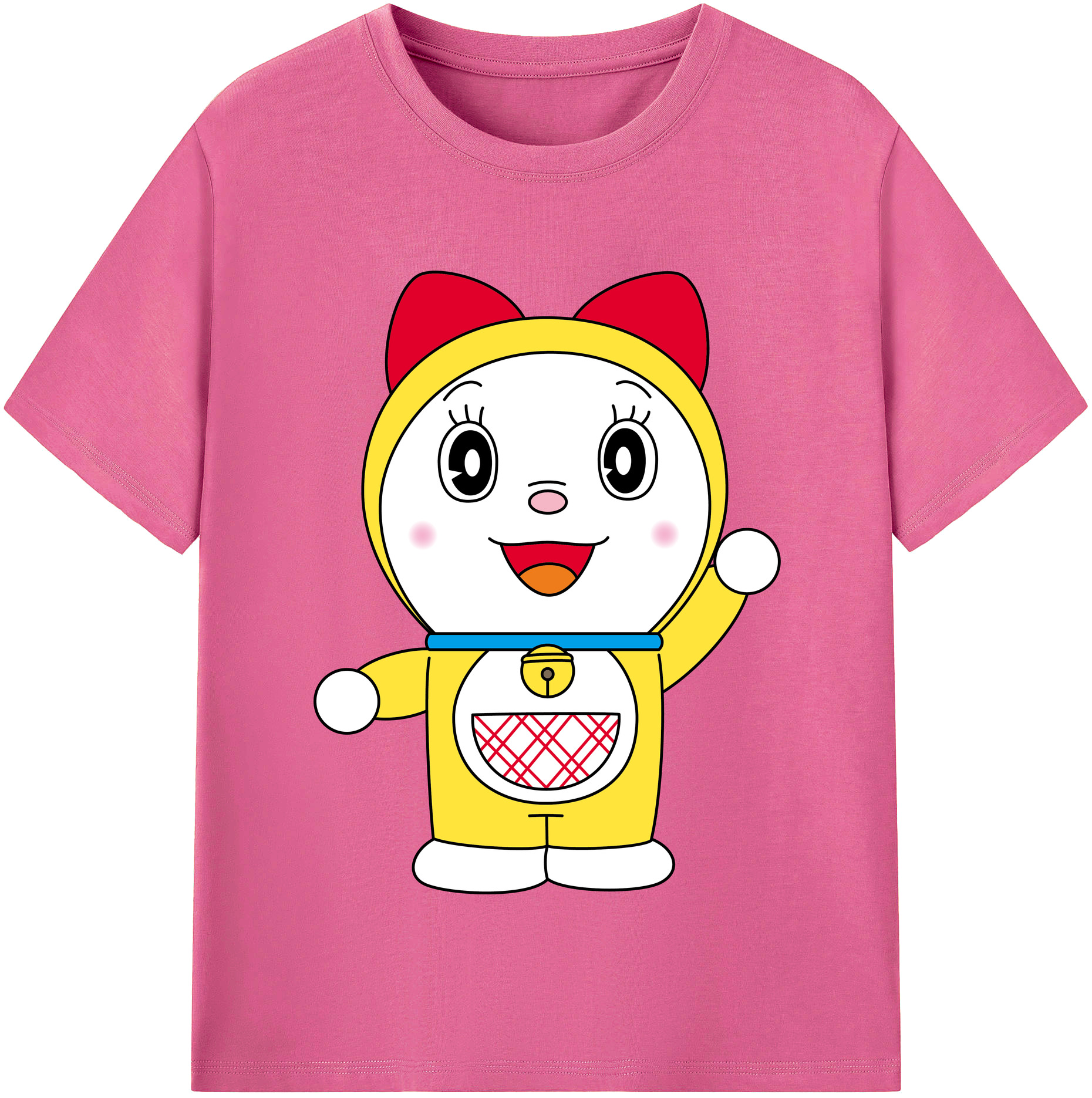 （画像用） ドラえもん ドラミ Doraemon Dorami レディースカジュアルプリントTシャツ（綿100％）