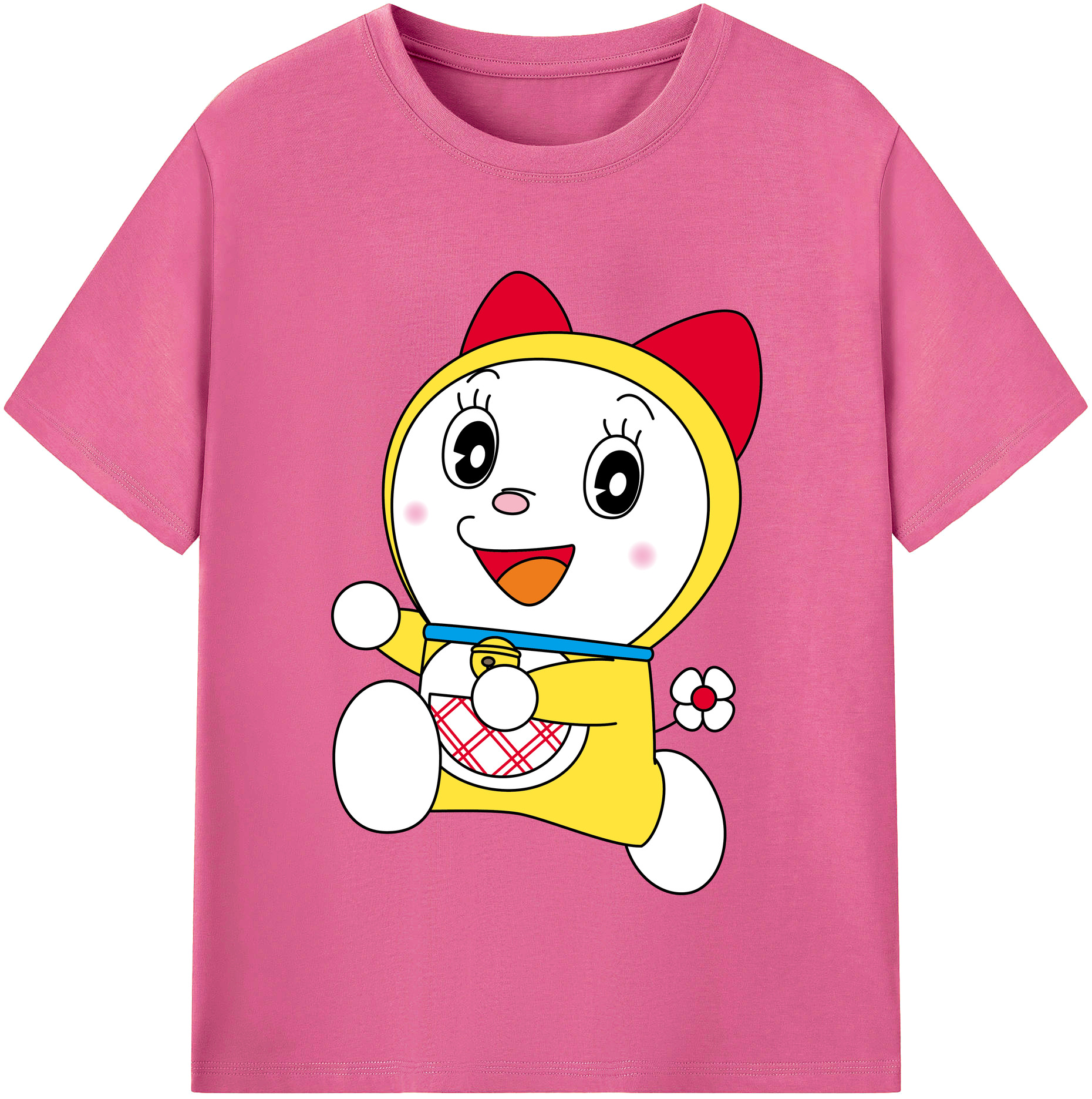 （画像用） ドラえもん ドラミ Doraemon Dorami レディースカジュアルプリントTシャツ（綿100％）