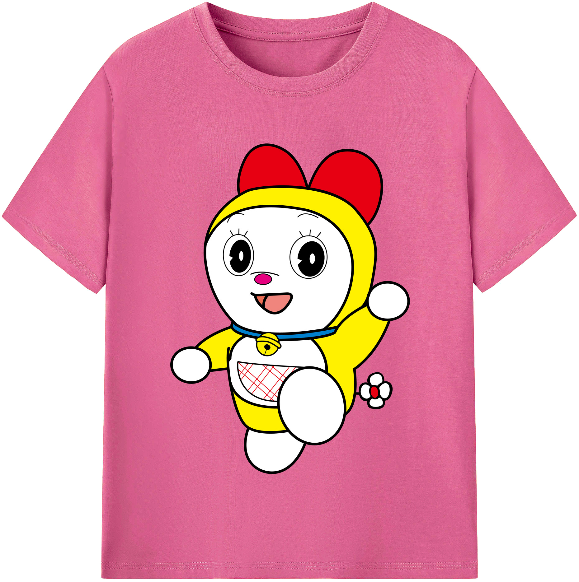（画像用） ドラえもん ドラミ Doraemon Dorami レディースカジュアルプリントTシャツ（綿100％）