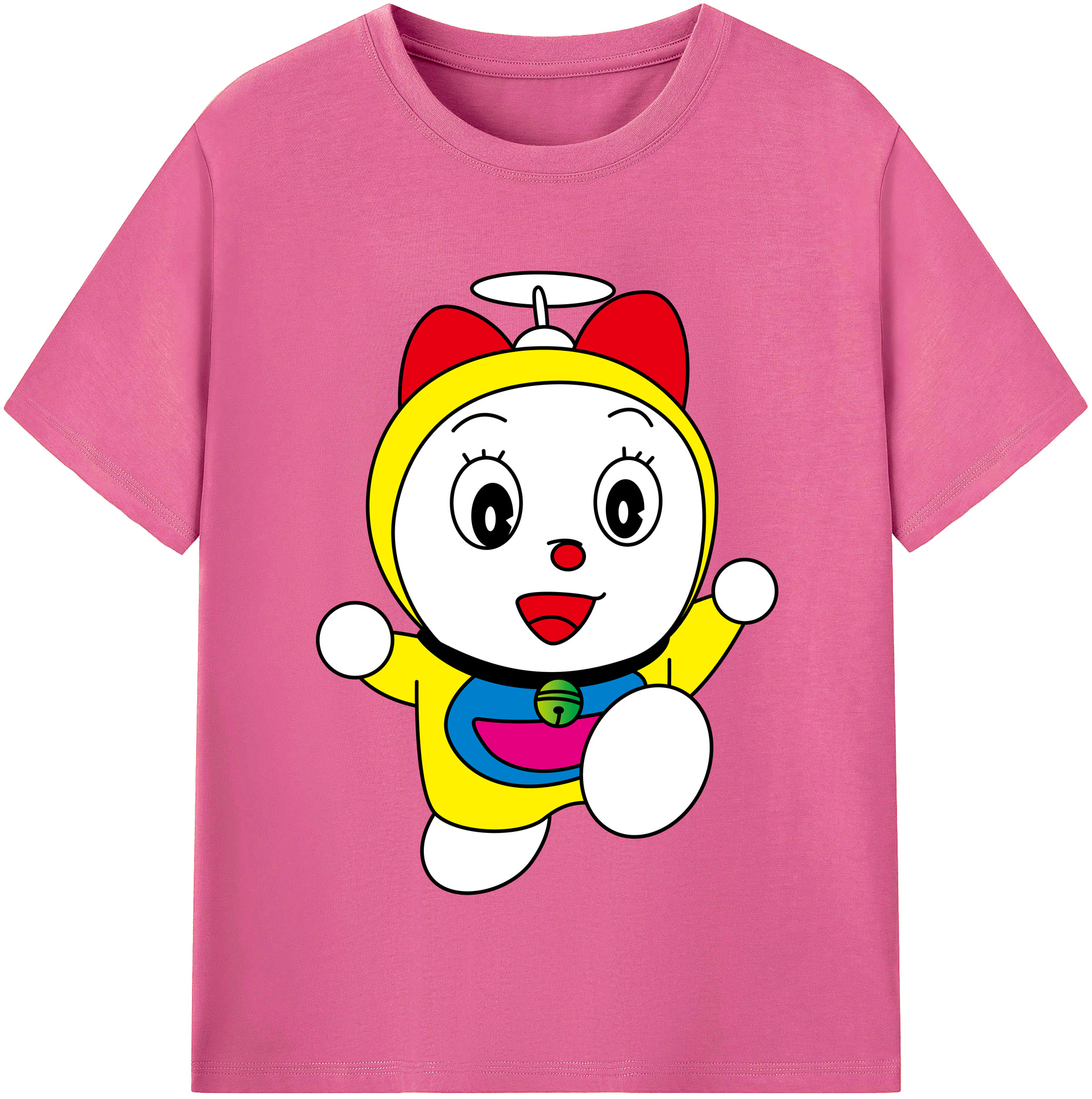 （画像用） ドラえもん ドラミ Doraemon Dorami レディースカジュアルプリントTシャツ（綿100％）