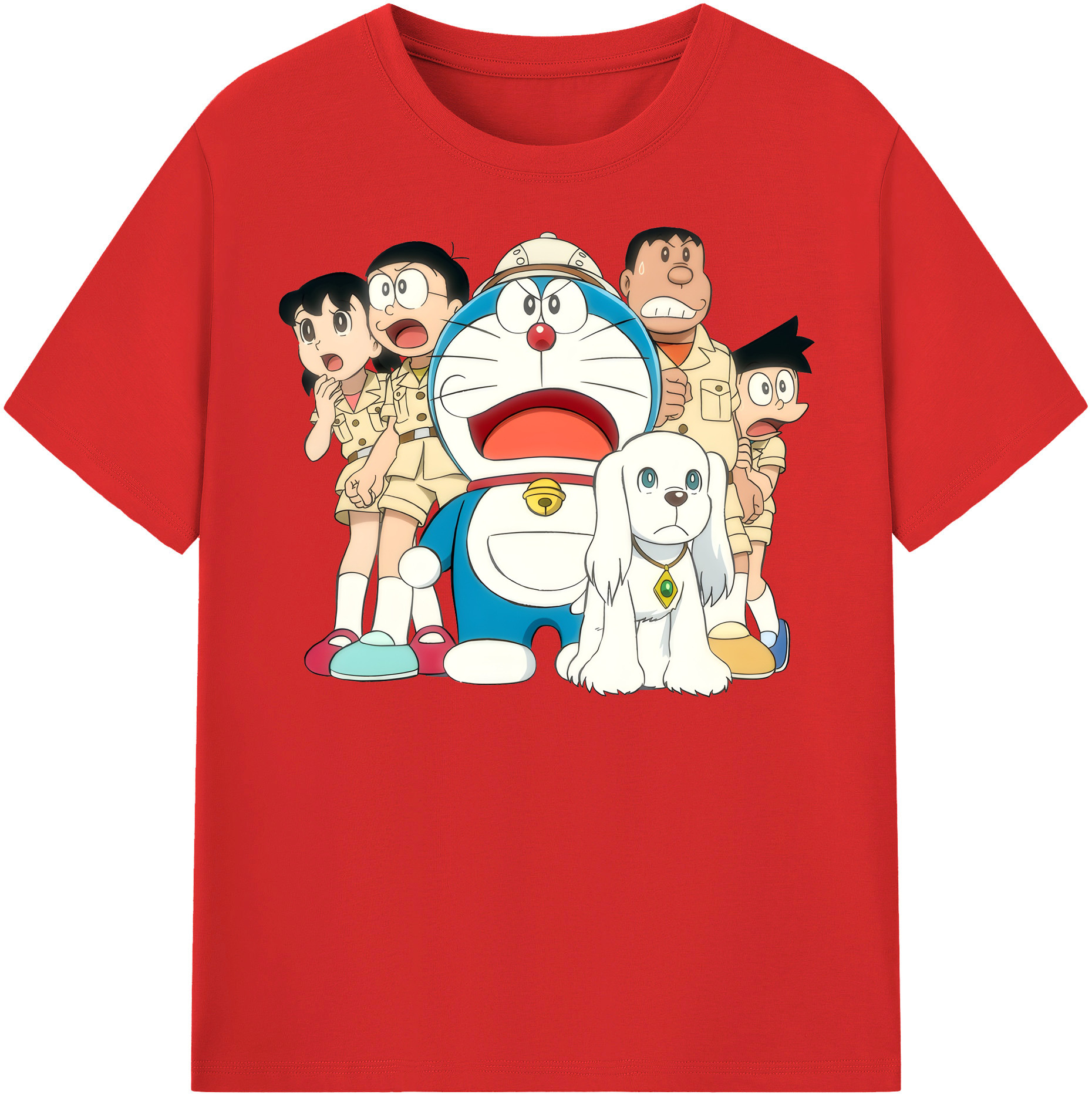 （画像用） ドラえもん Doraemon レディースカジュアルプリントTシャツ（綿100％）