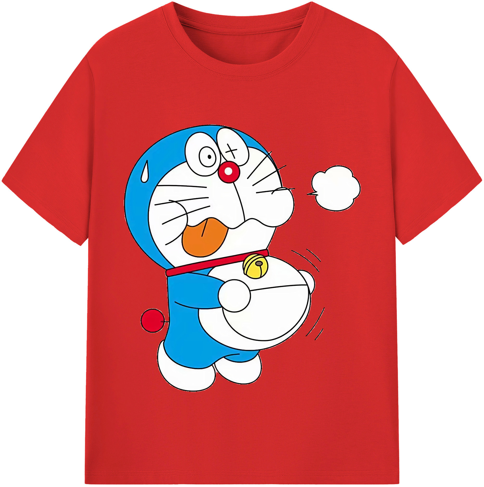 （画像用） ドラえもん Doraemon レディースカジュアルプリントTシャツ（綿100％）