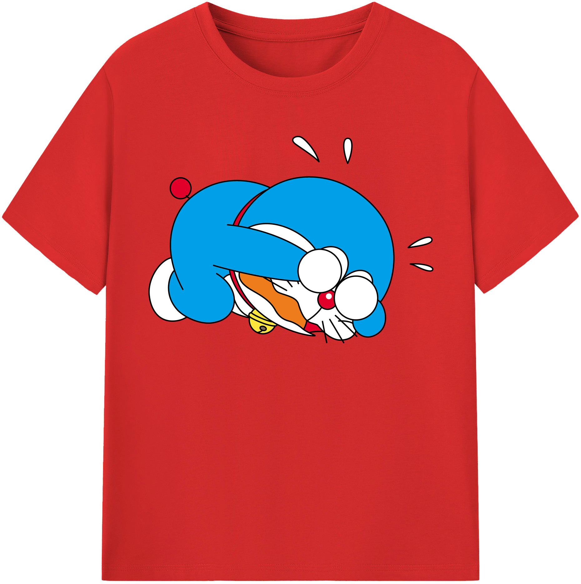 （画像用） ドラえもん Doraemon レディースカジュアルプリントTシャツ（綿100％）