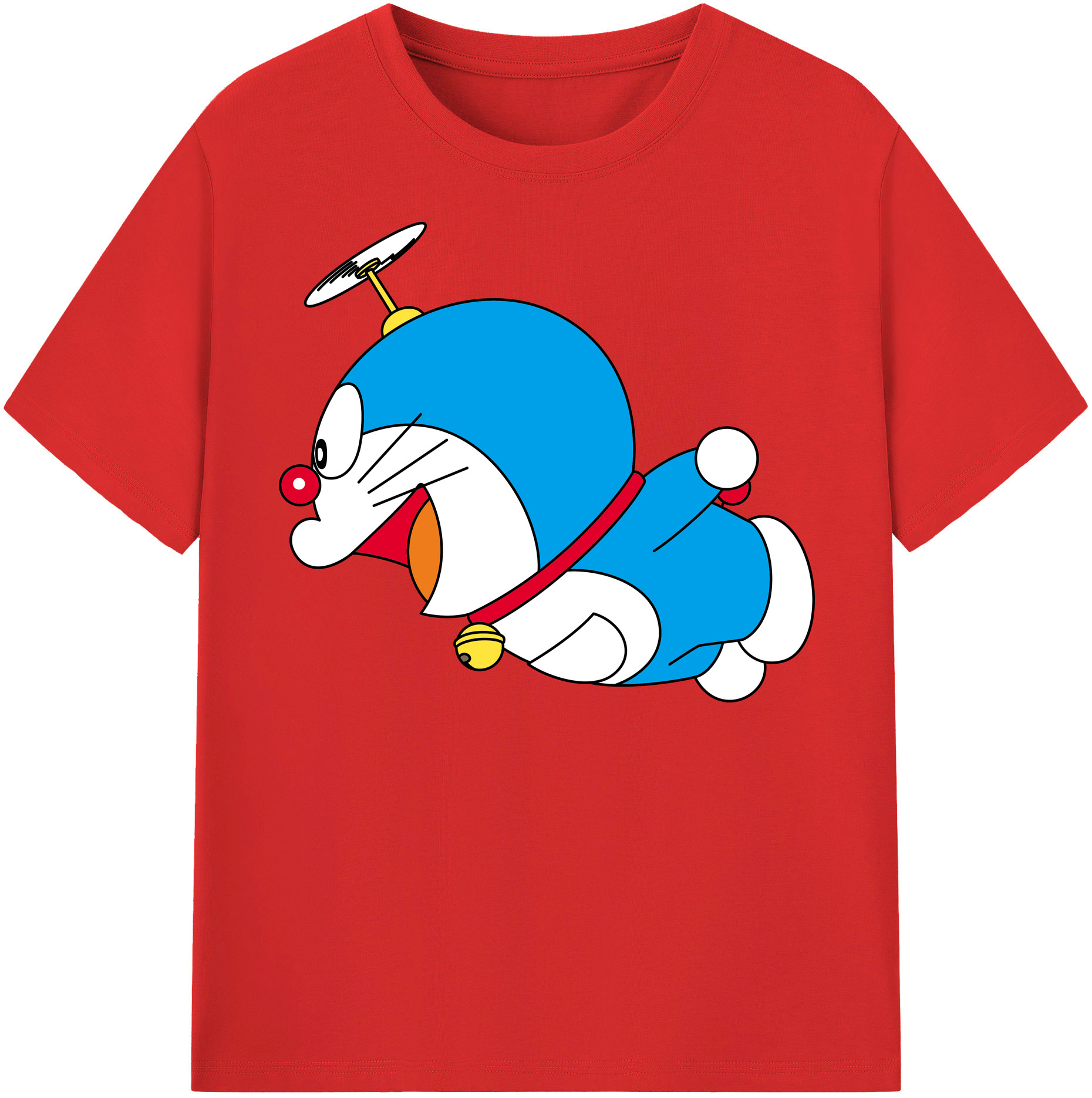 （画像用） ドラえもん Doraemon レディースカジュアルプリントTシャツ（綿100％）