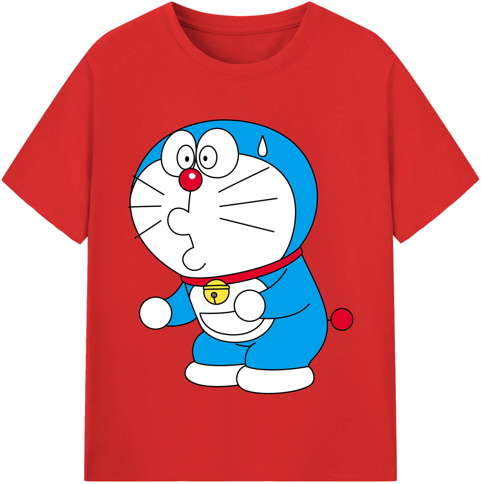 （画像用） ドラえもん Doraemon レディースカジュアルプリントTシャツ（綿100％）
